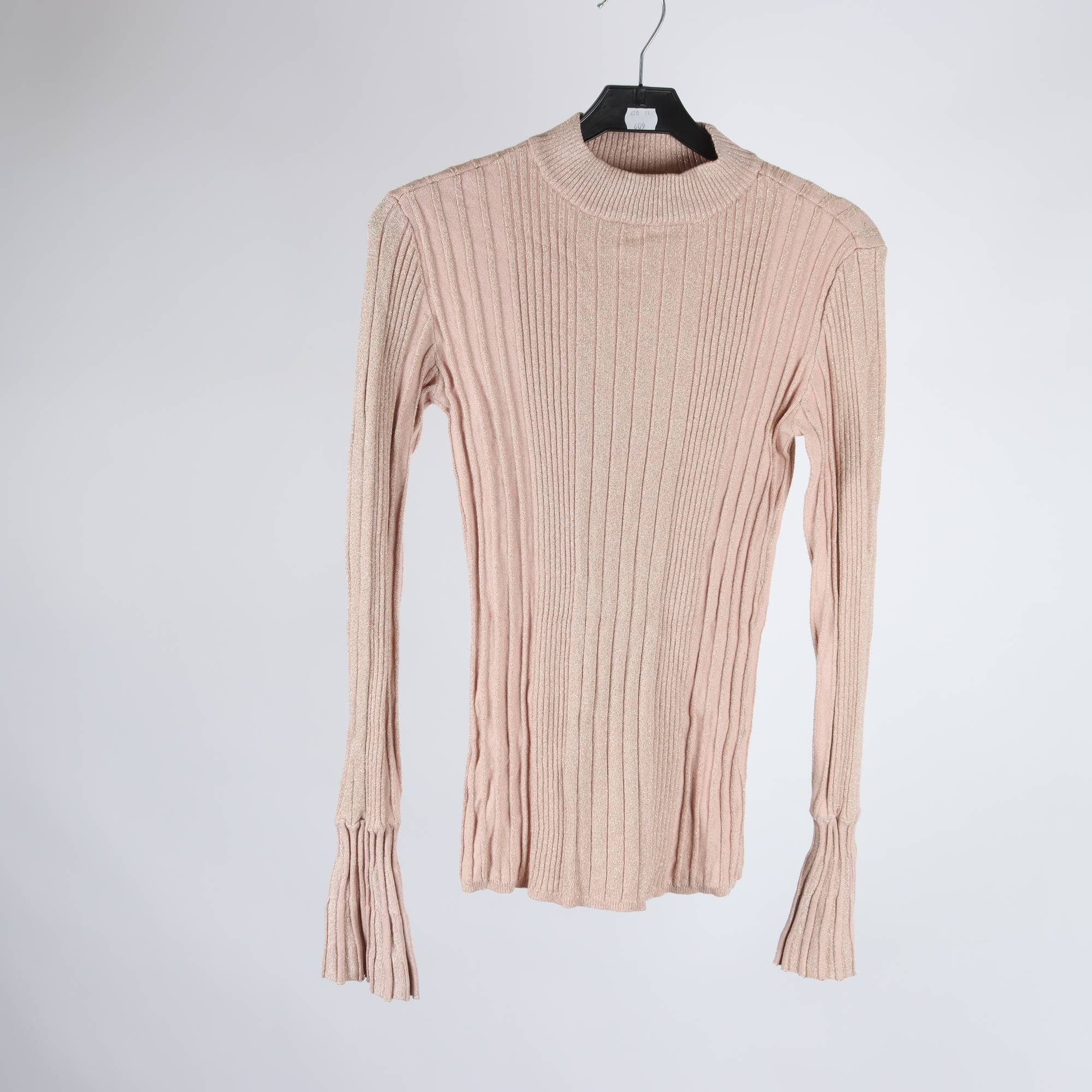 Tröja, Clockhouse, aprikos, guld, glittrig, stl. M.