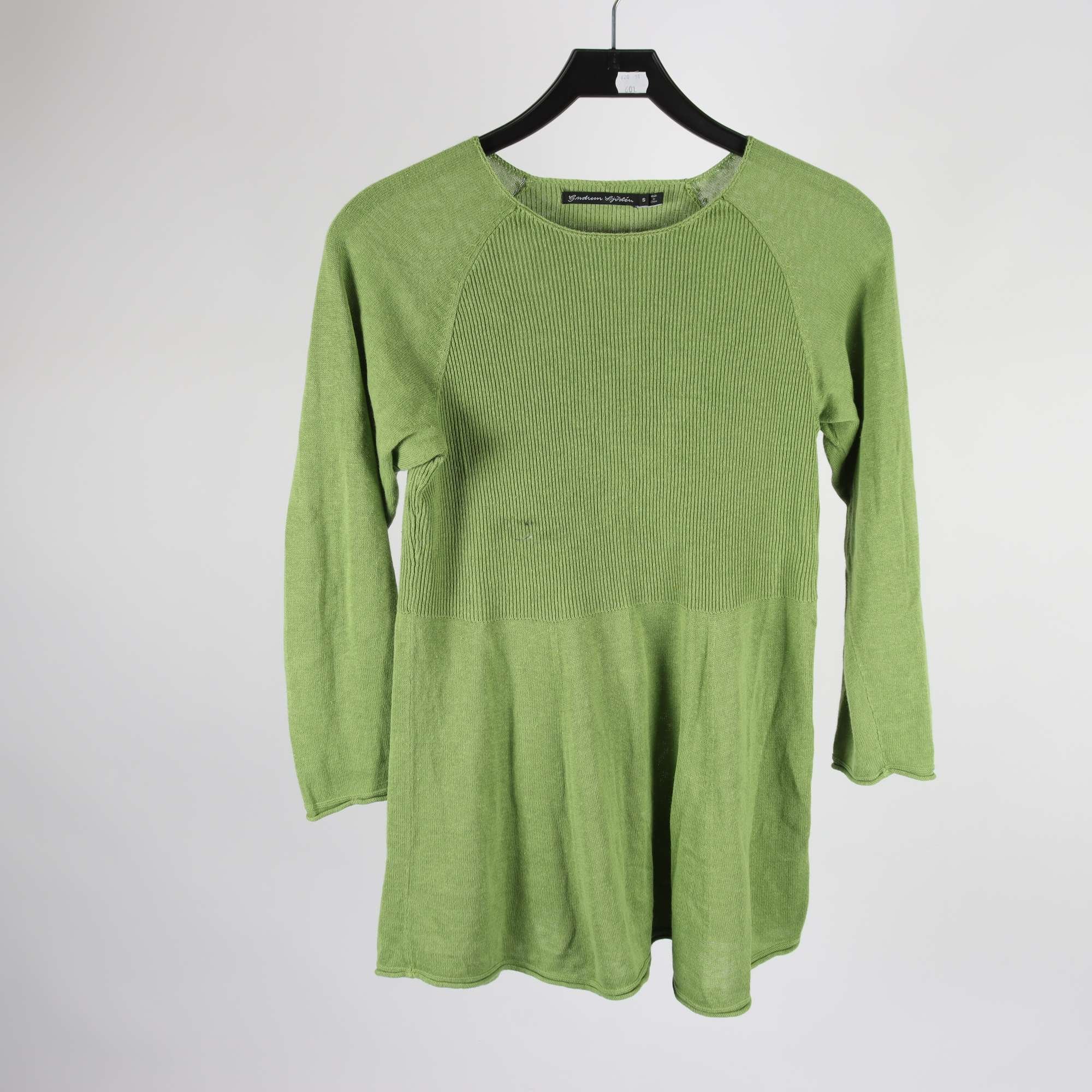 Tröja, Gudrun Sjödén, grön, lin, bomull, stl. S.