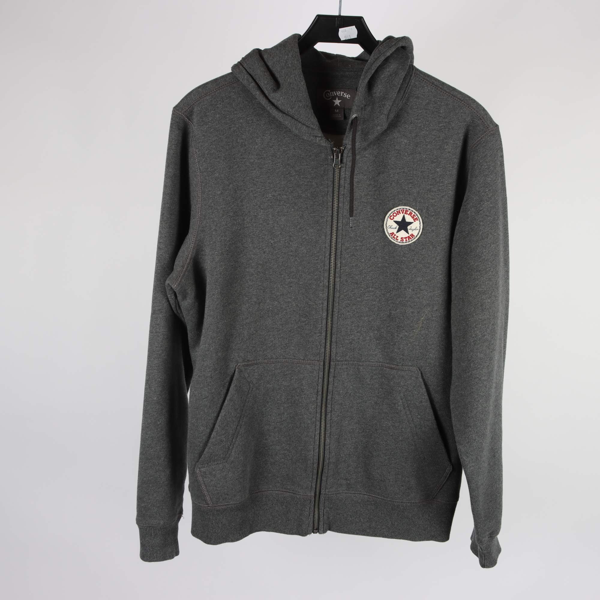Hoodie, Converse, grå, stl. M.