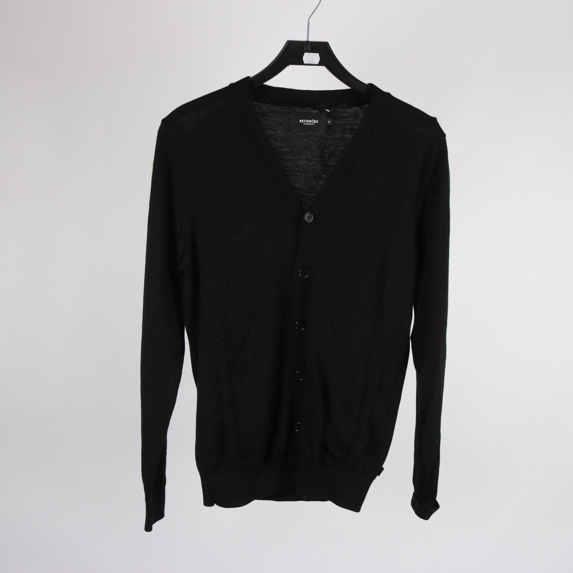 Kofta, Resteröds, svart, ull, stl. M.