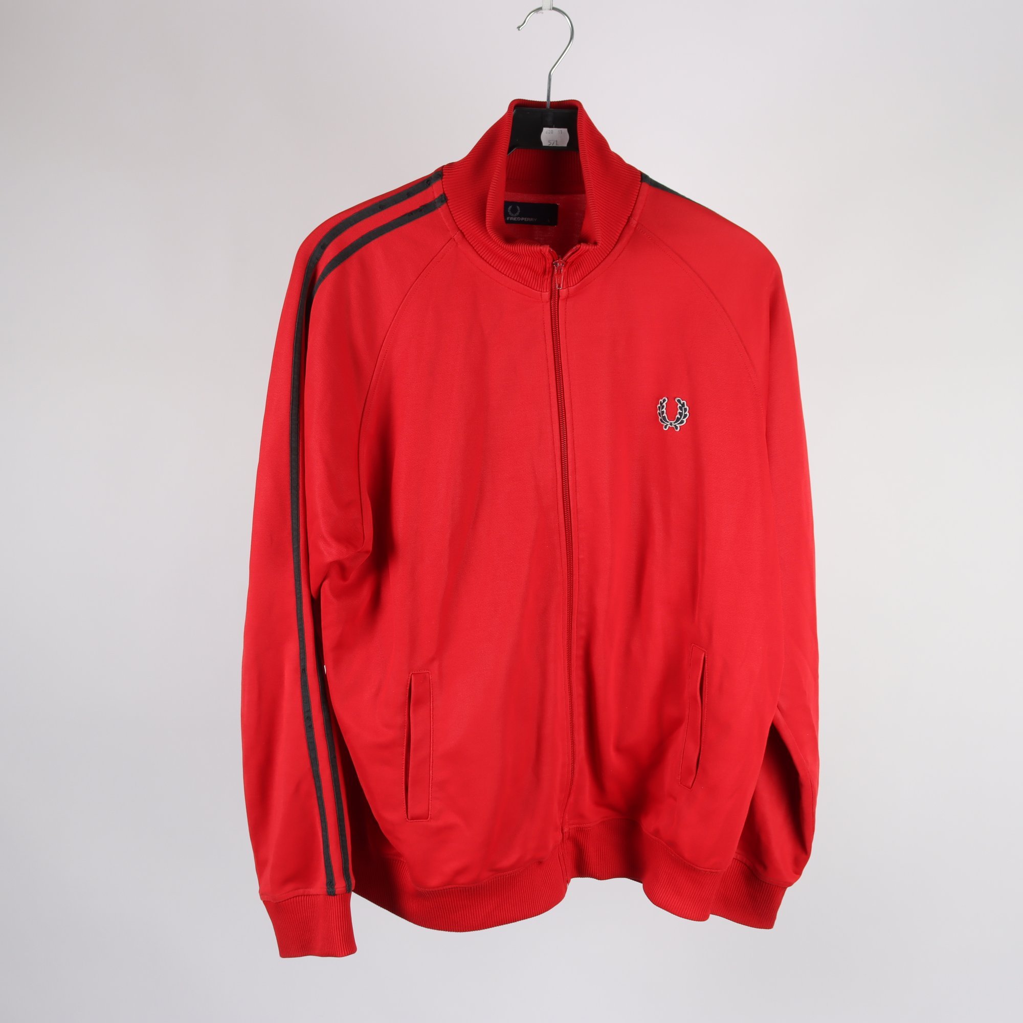 Sportjacka, Fred Perry, röd, stl. L.