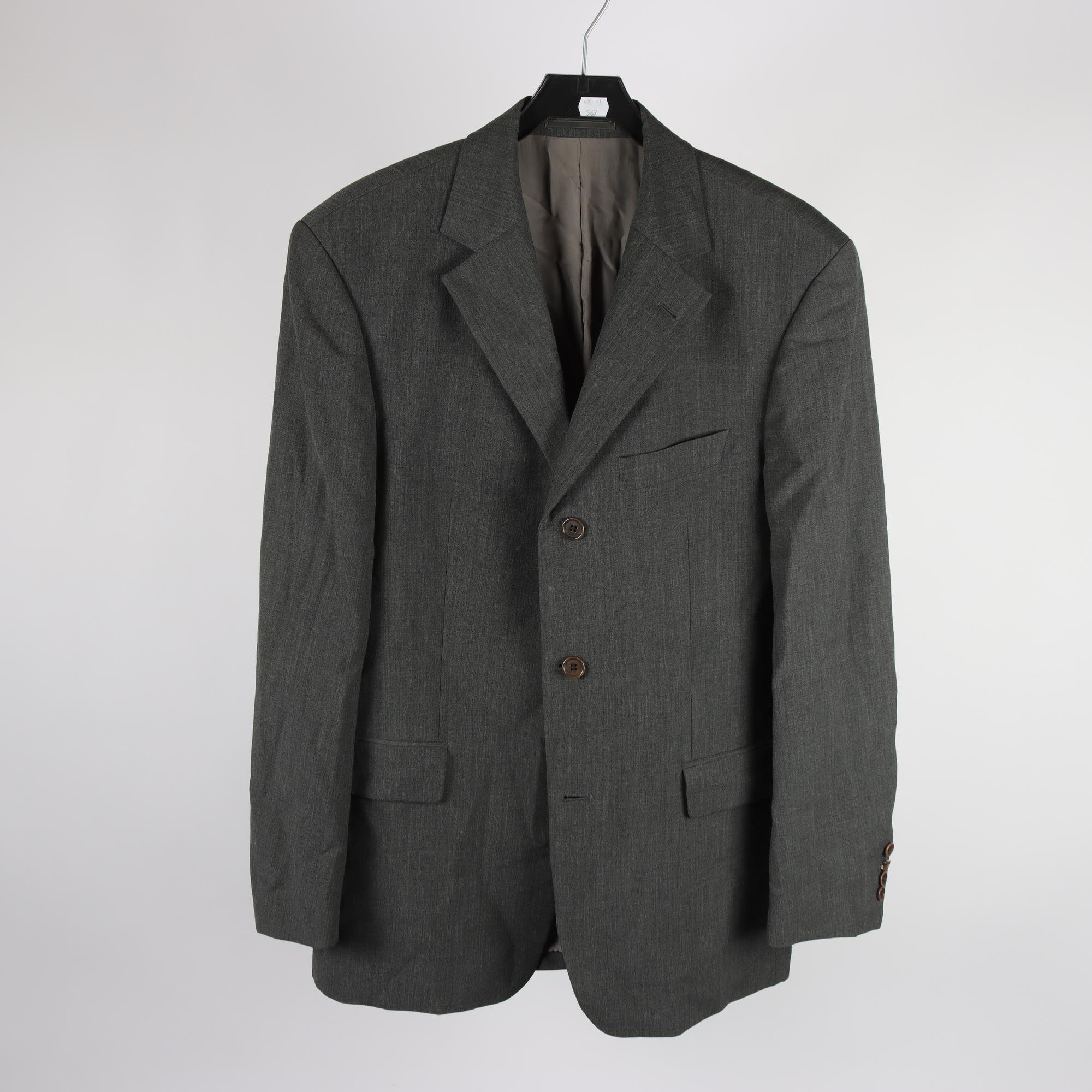 Kavaj, Hugo Boss, grå, ullmix, stl. 50.