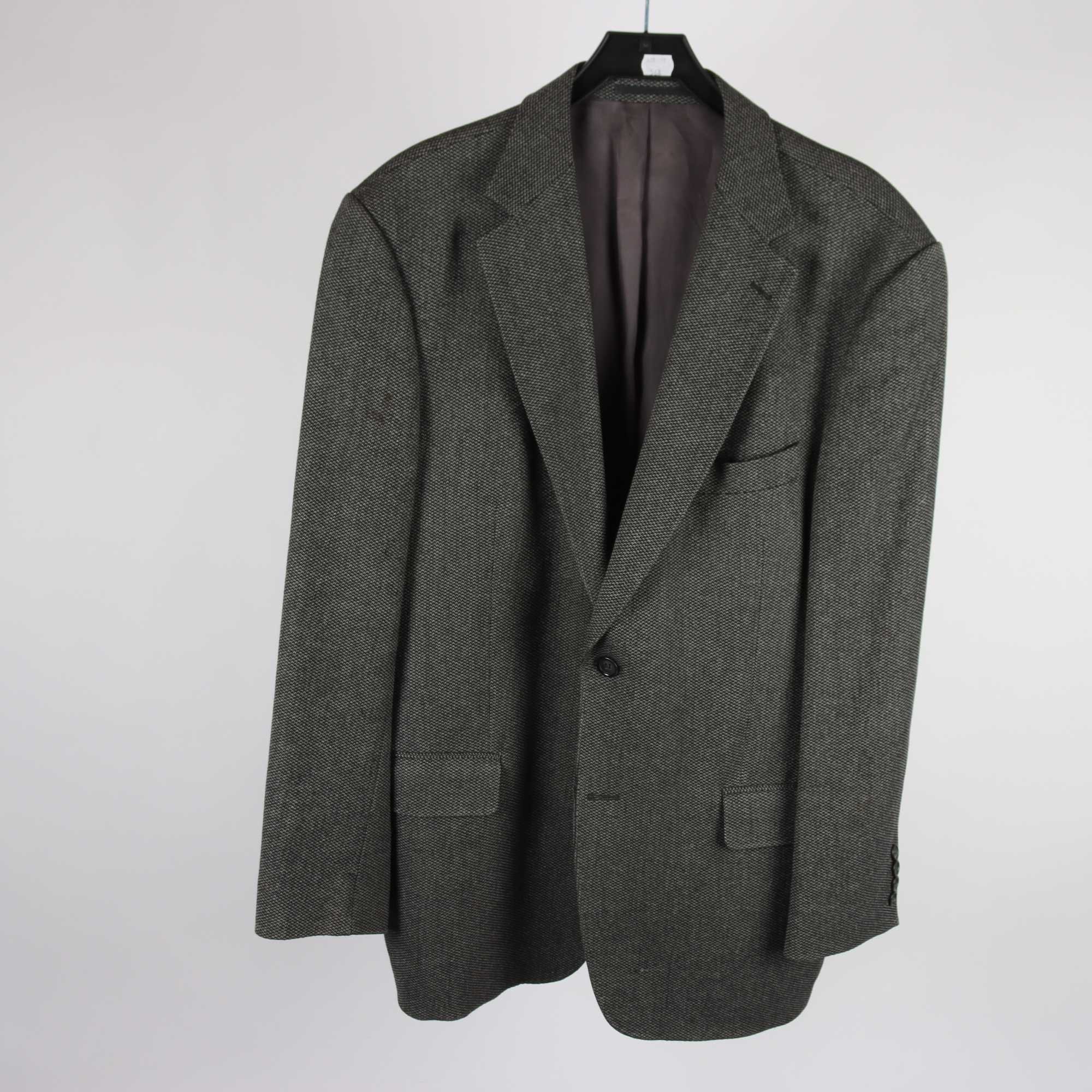 Kavaj, Oscar Jacobson, brunmelerad, ull, cashmere, stl. 52.