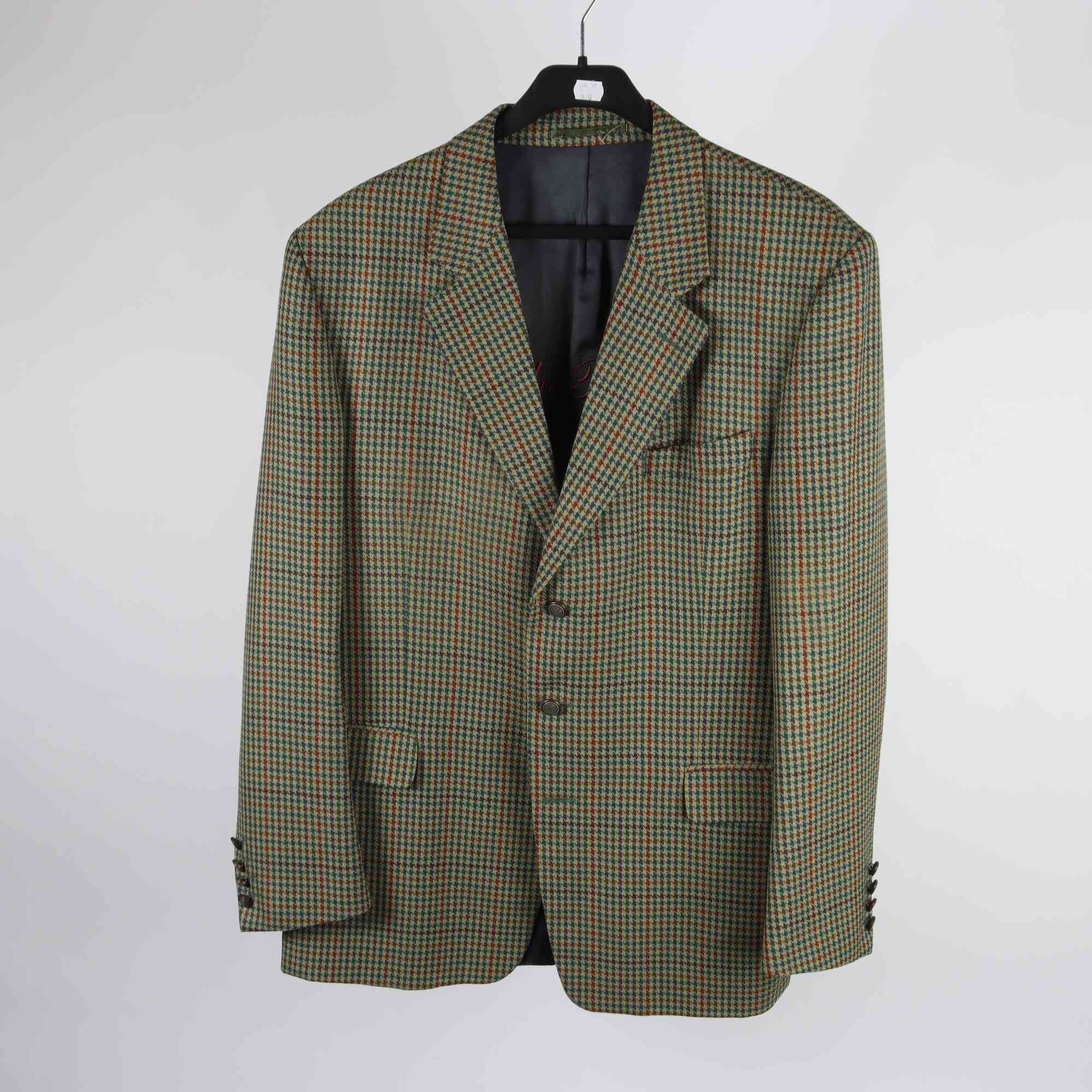 Kavaj, Gant, rutig, grön, ull, stl. B154.