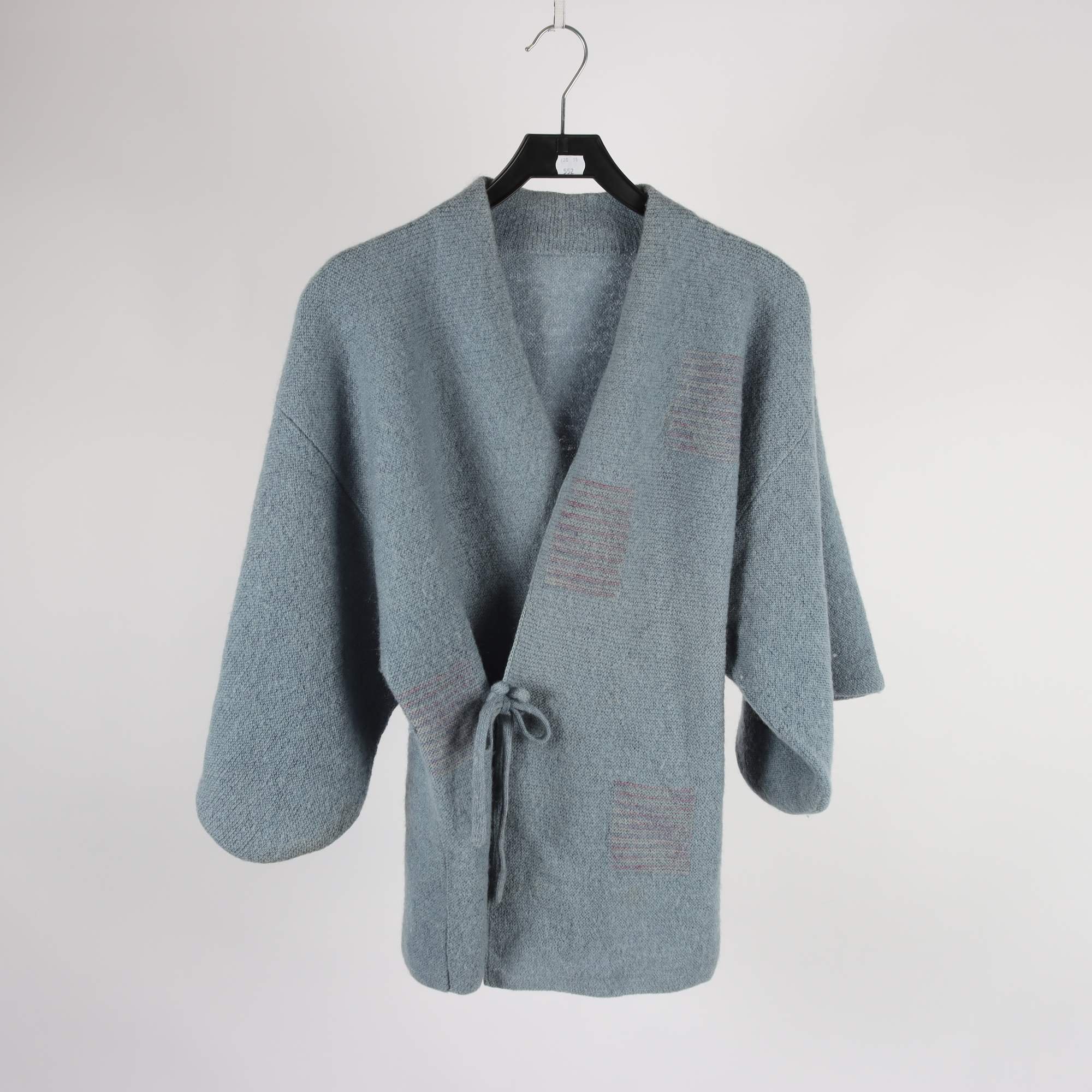 Kofta, Okänd, blå, ull, stl. ca. S