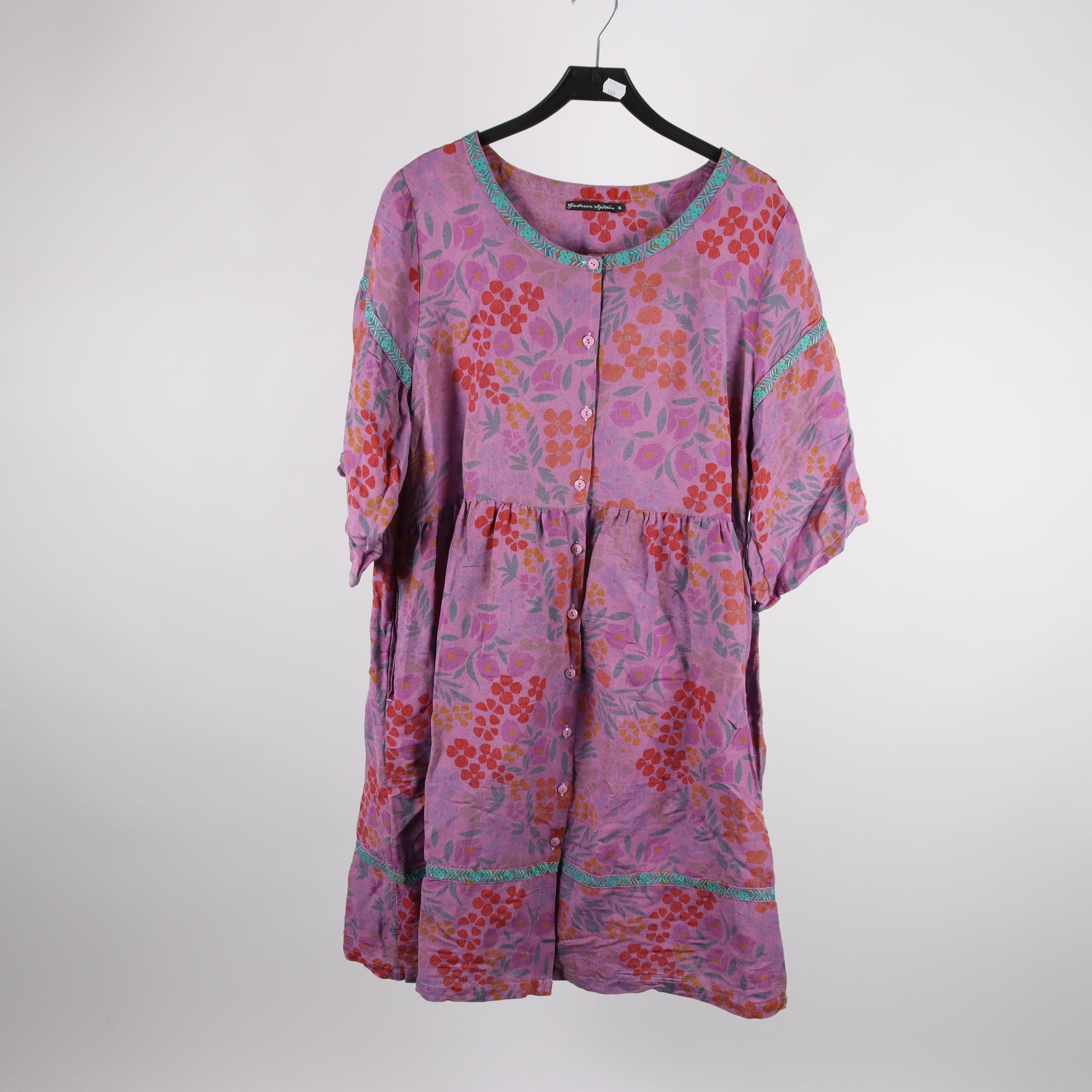 Klänning, Gudrun Sjödèn, lila, mönstrad, stl. XL