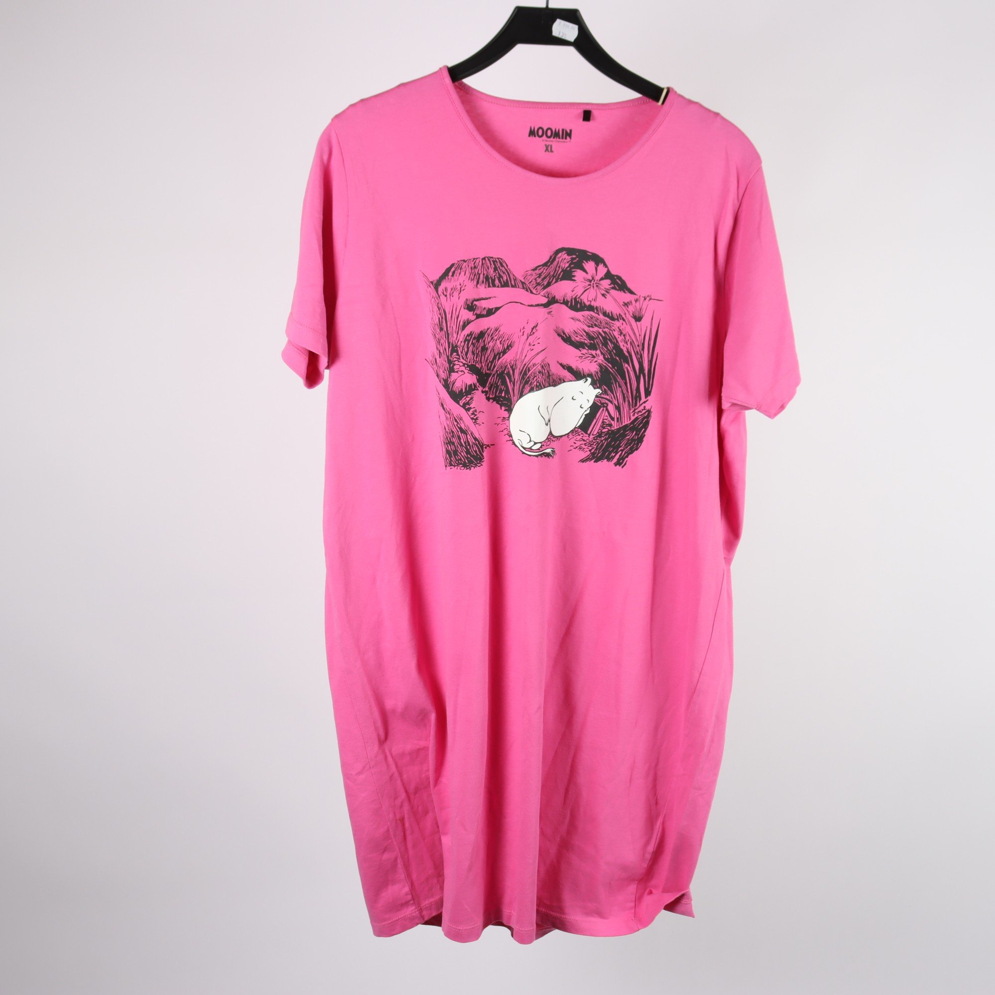 Sovplagg, Moomin, rosa, stl. XL