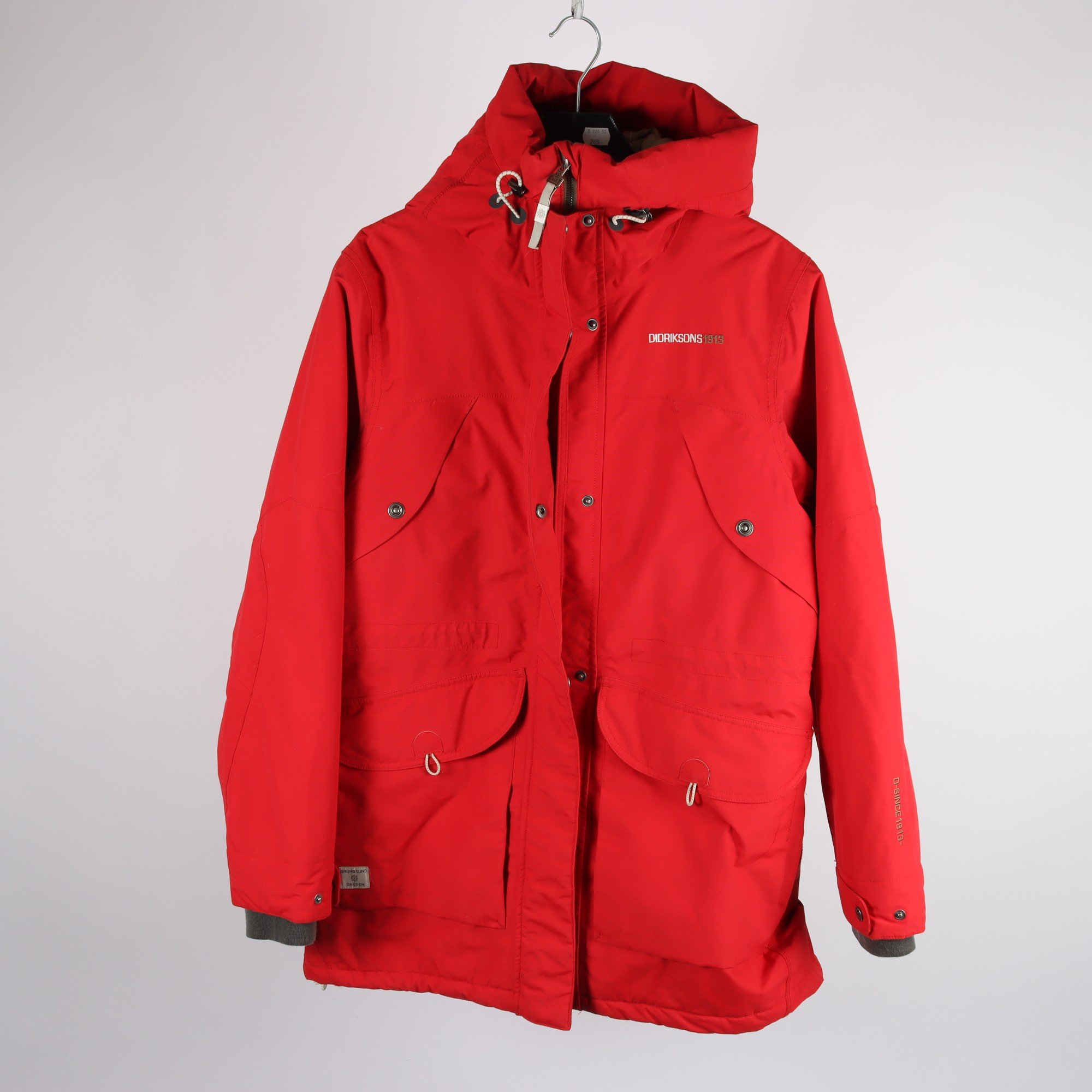 Jacka, Didriksons, röd, stl. 42