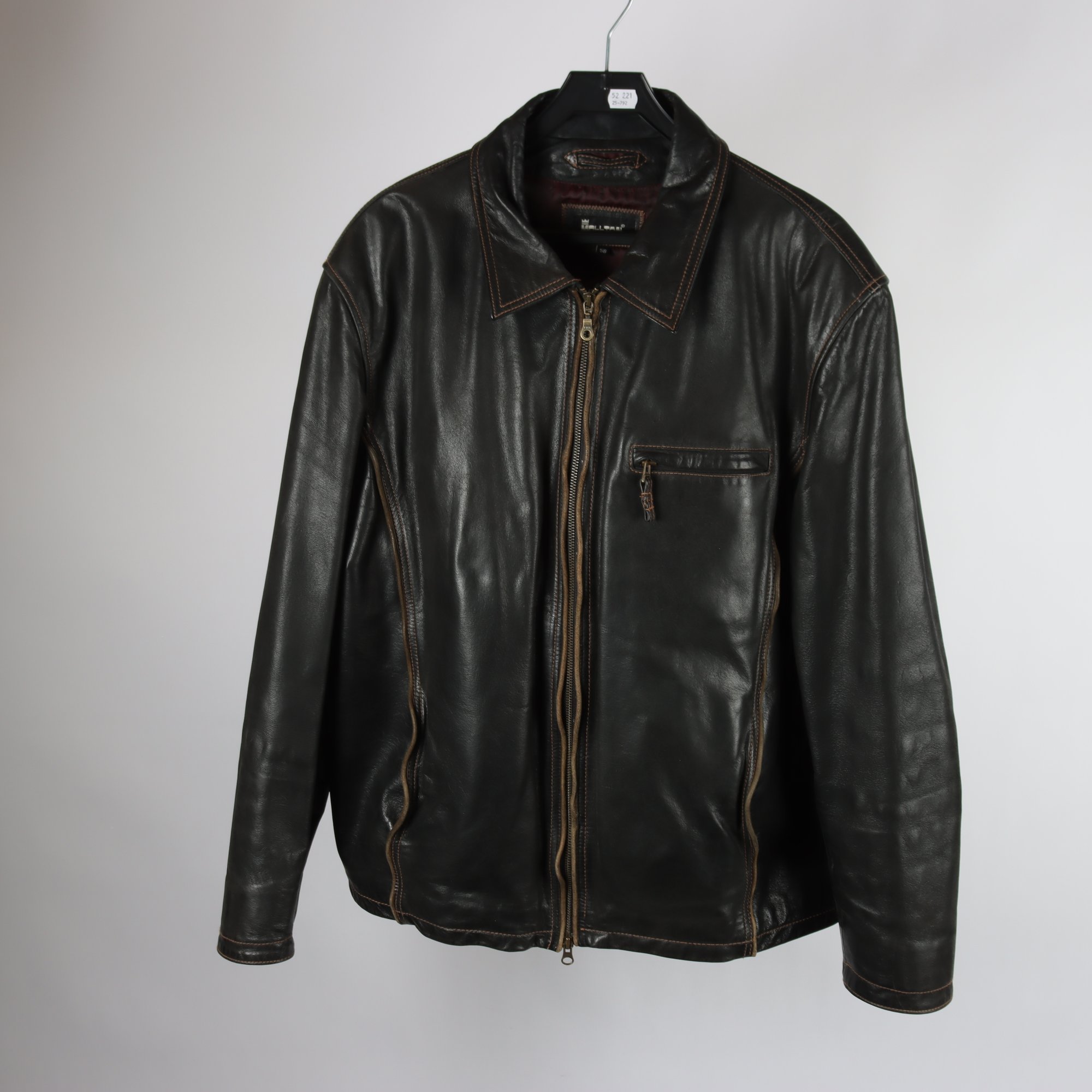 Skinnjacka, Molltan, 100% läder, stl. 58