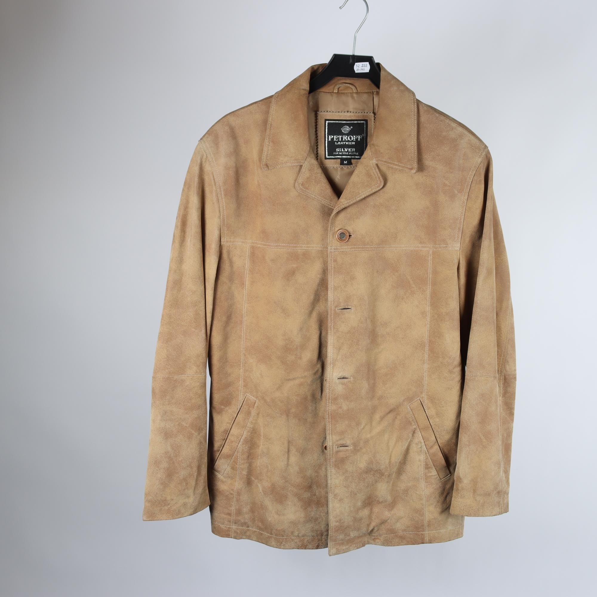 Mockajacka, Petroff, 100% läder, stl. M