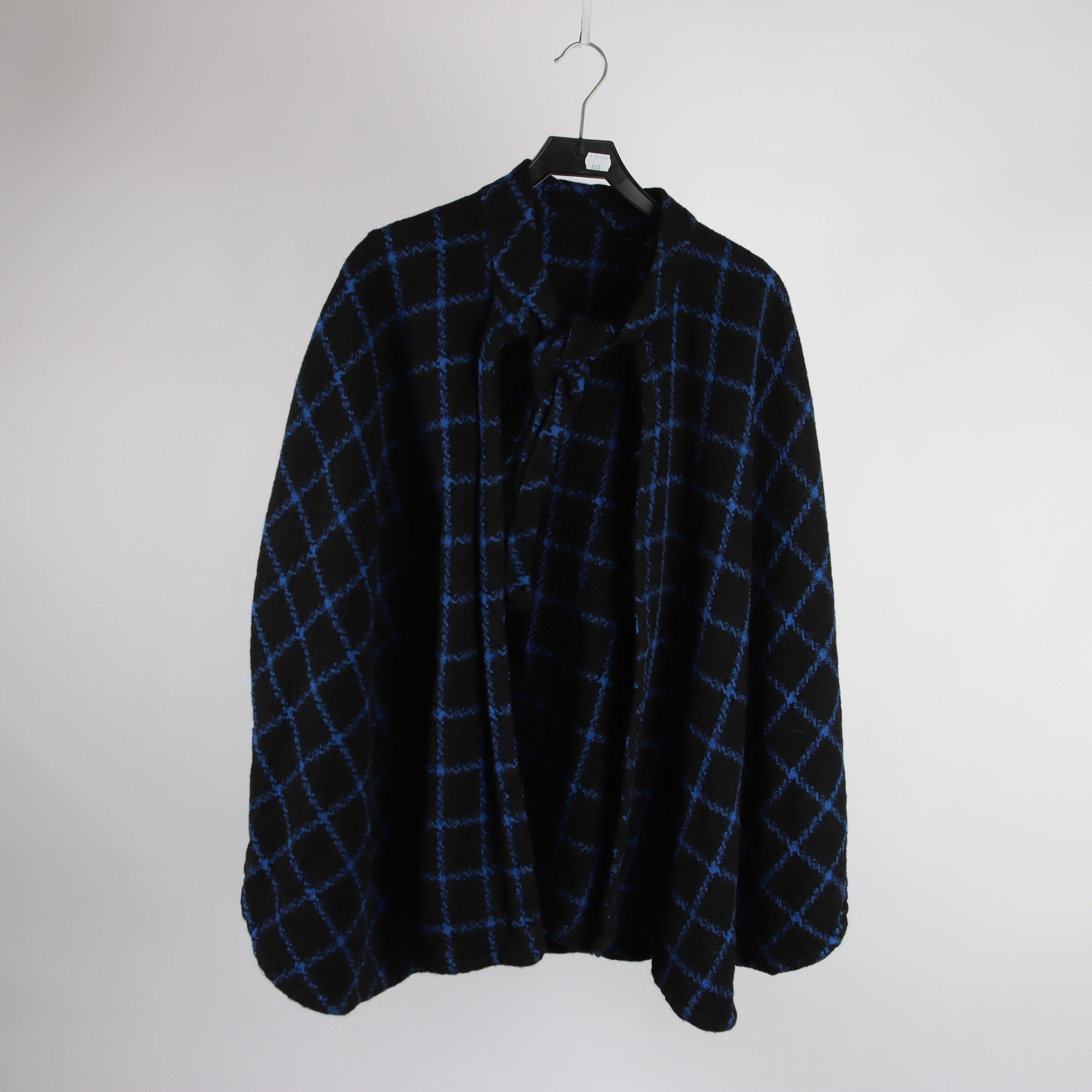 Poncho, Okänd, svart, blå, stl. One size