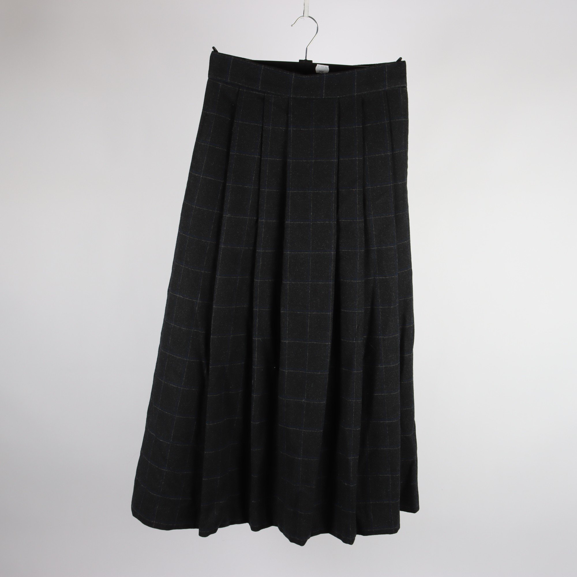 Kjol, Ralph Lauren, svart, grå blå, stl. 10 (M)