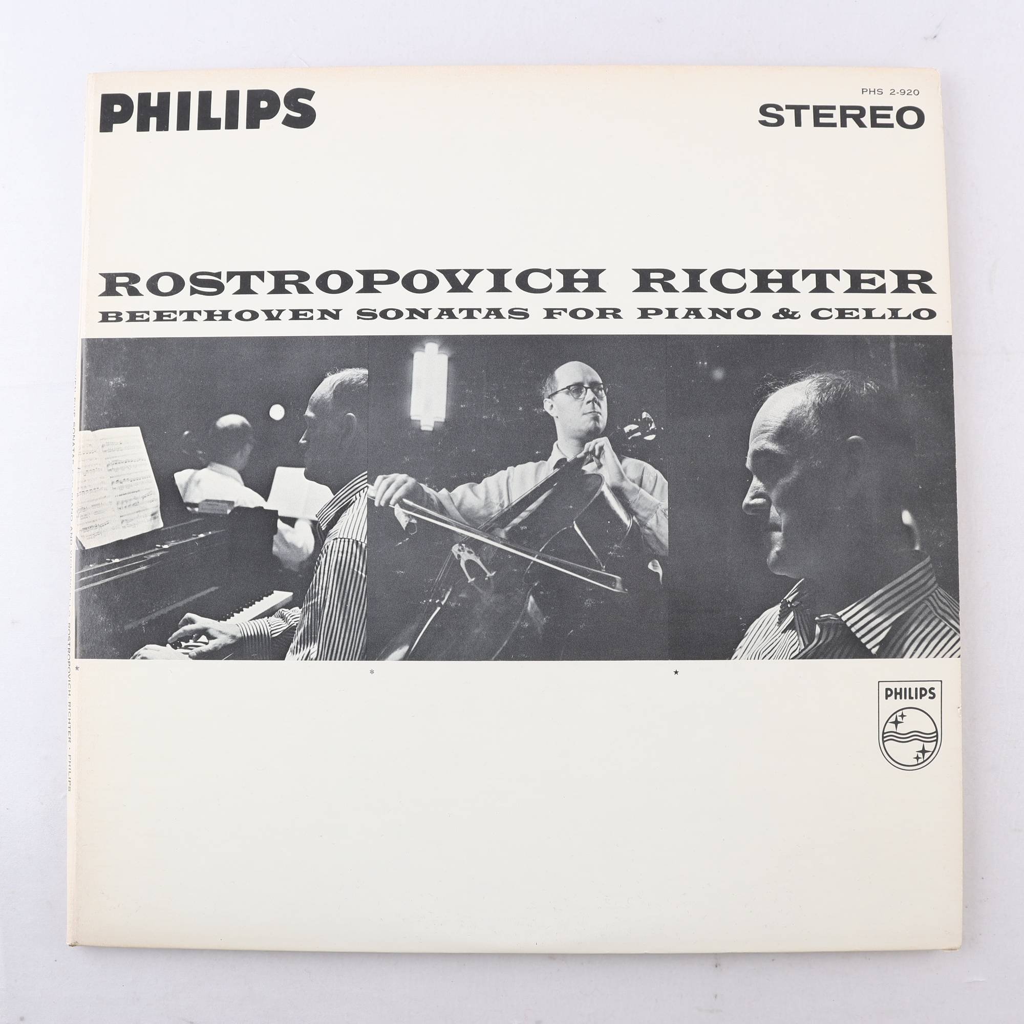 LP Rostropovich, Richter, Beethoven, Sonatas For Piano & Cello