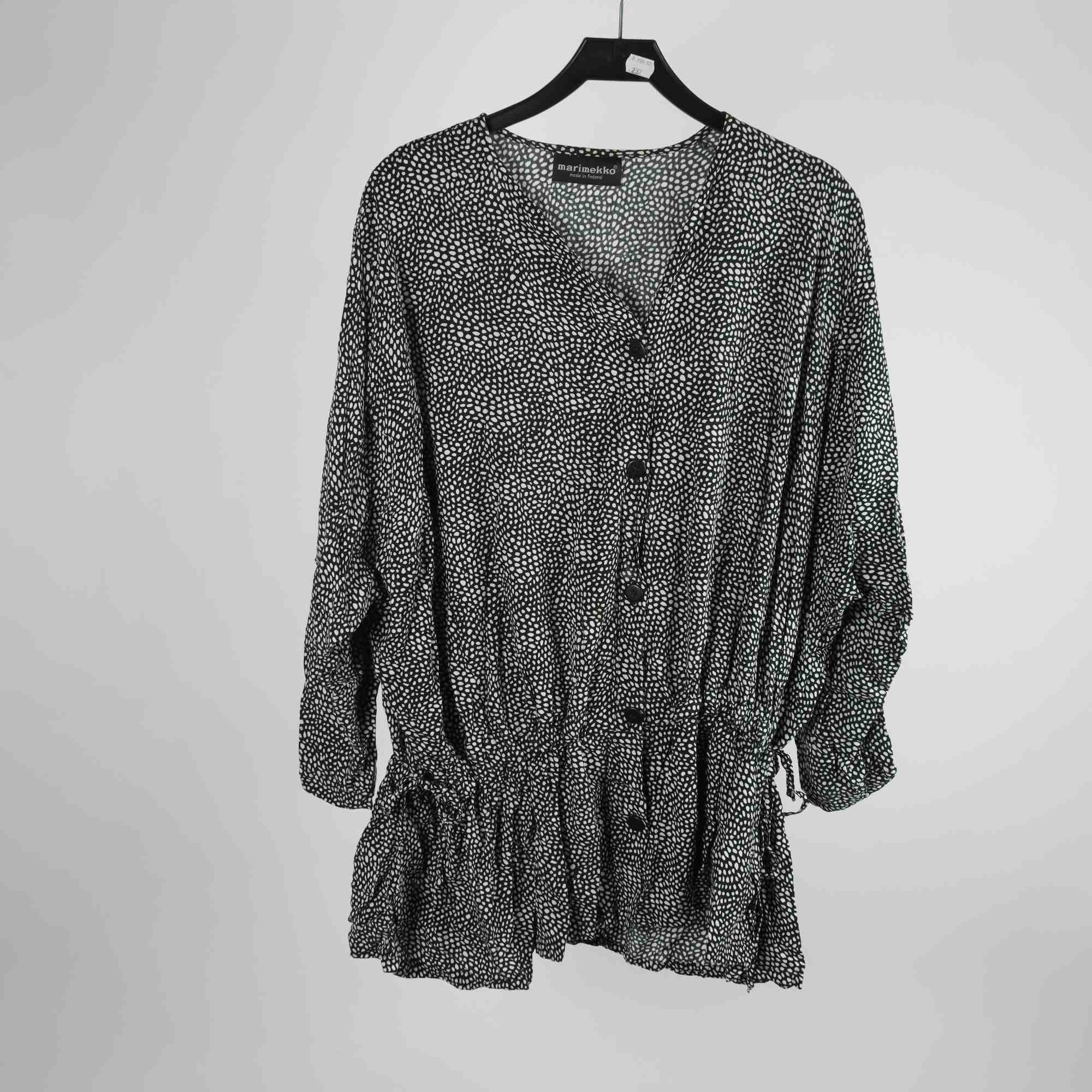 Blus, Marimekko, svart, vit, stl. L