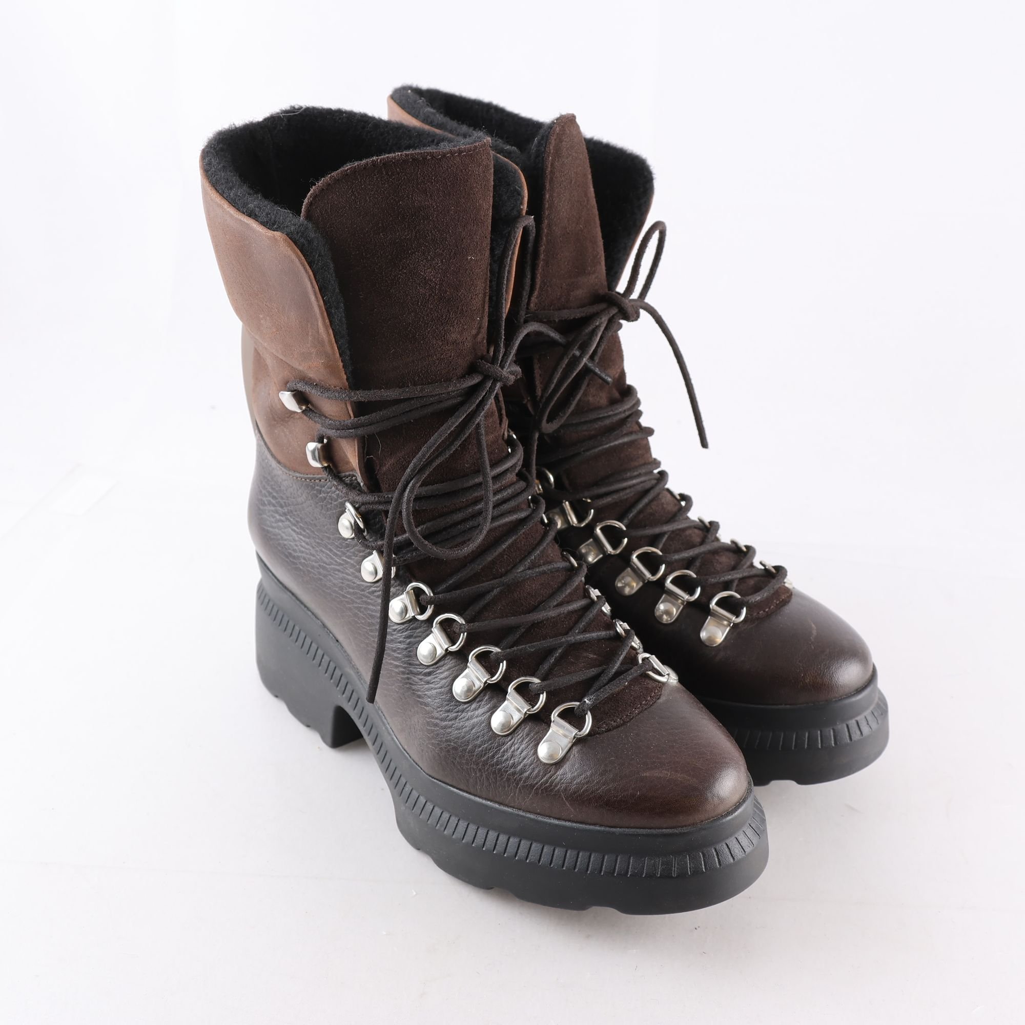 Kängor, Blankens, svart, brun, stl. 37