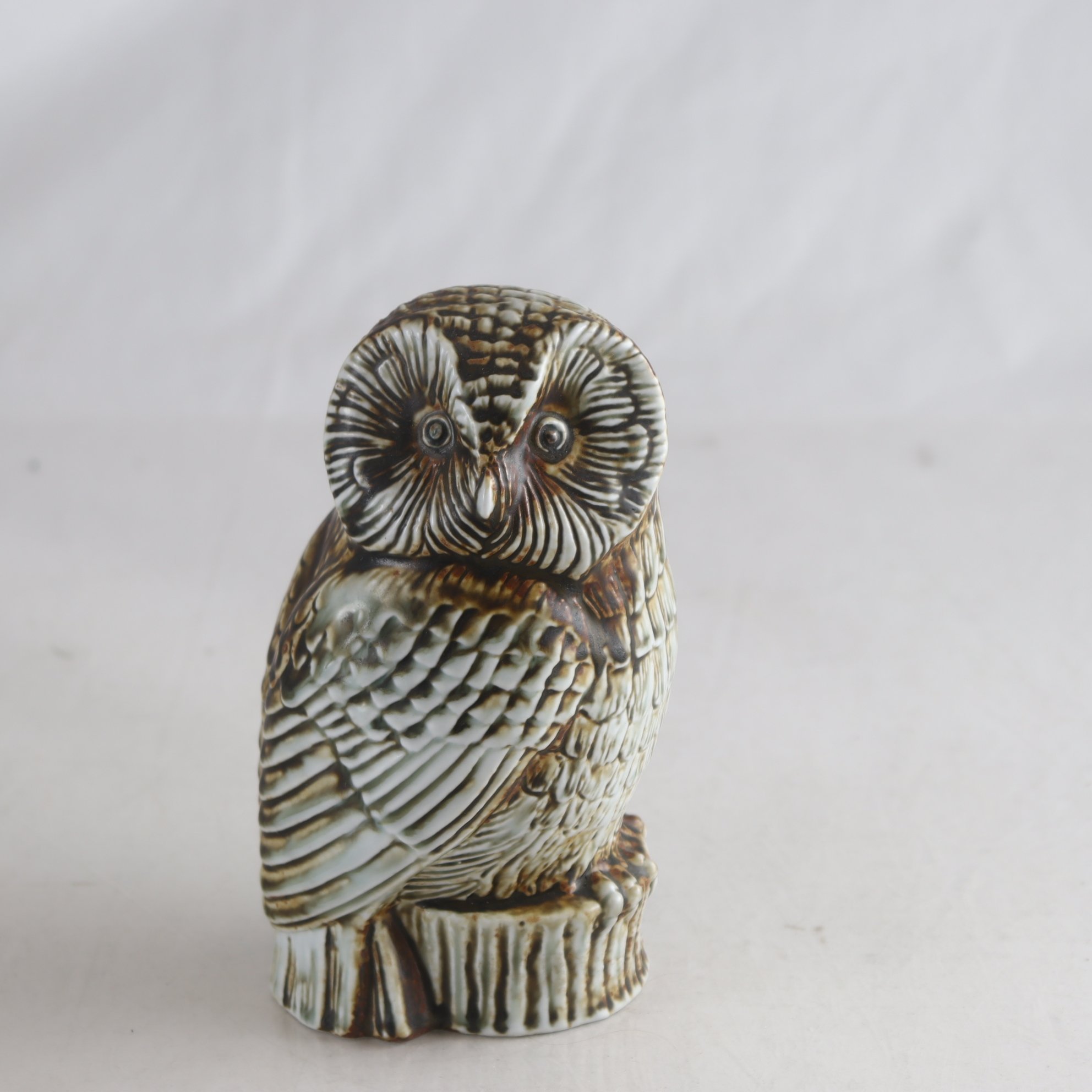 Figurin, keramik, uggla, flock 4, Sven Wejsfelt, Gustavsberg