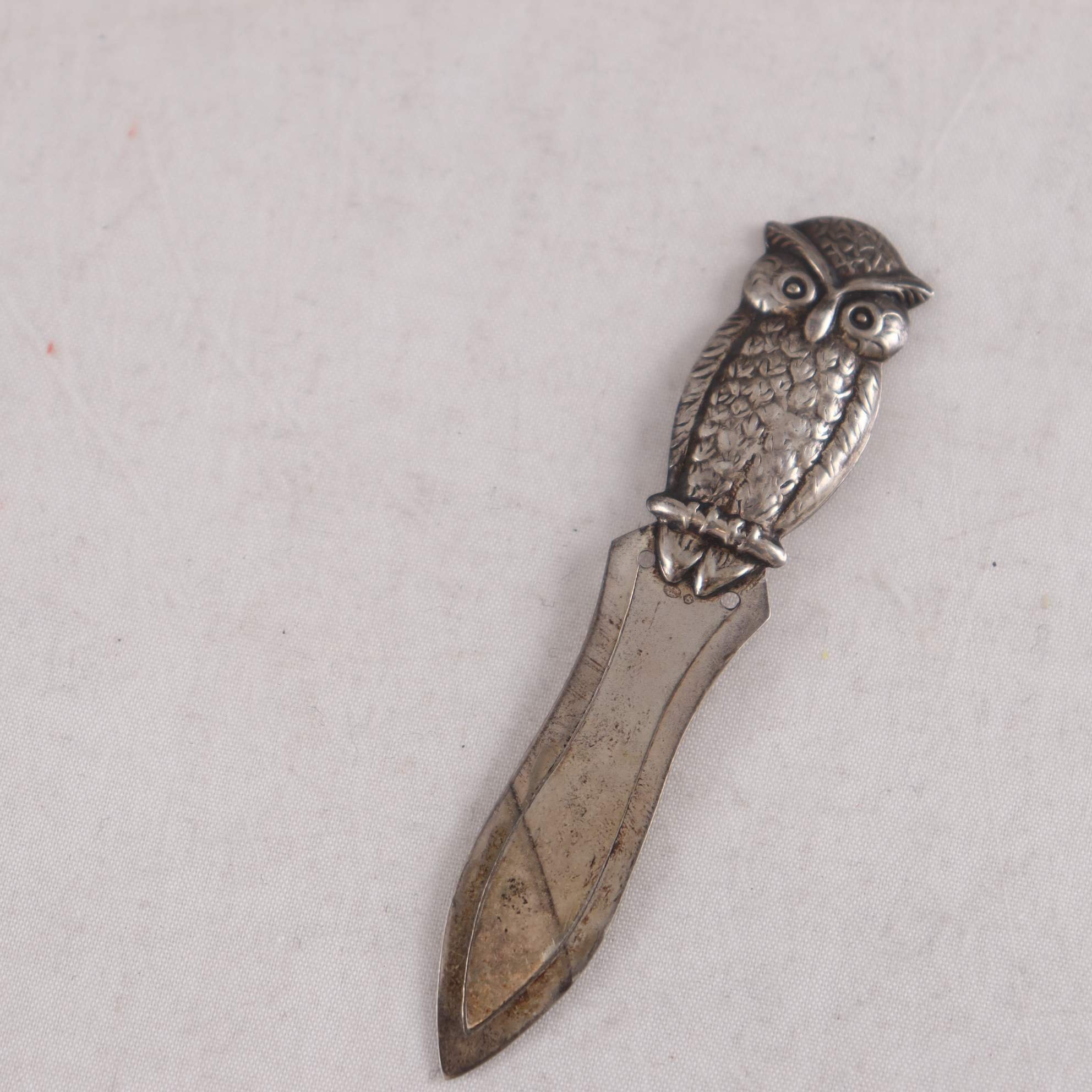Bokmärke, uggla, silver 830, JLH