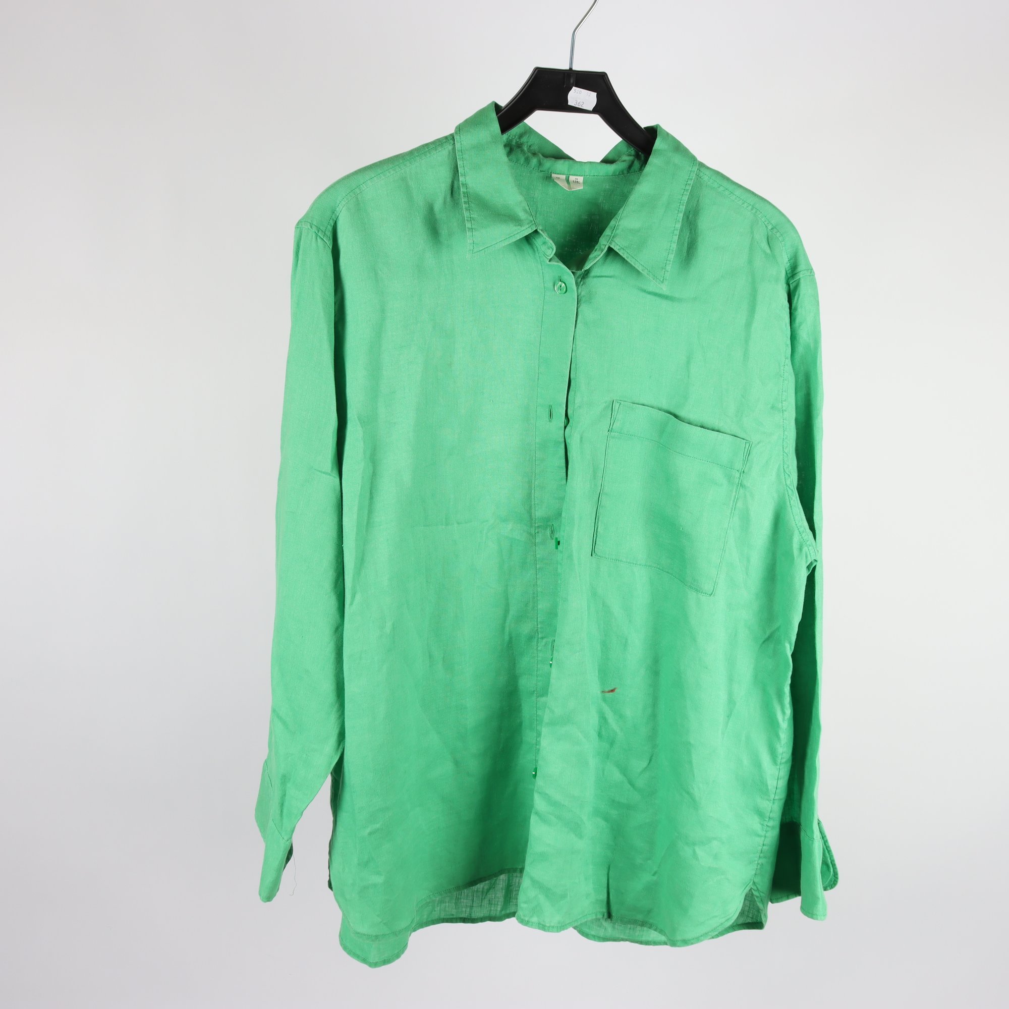 Skjorta, Arket, grön, lin, stl. L.