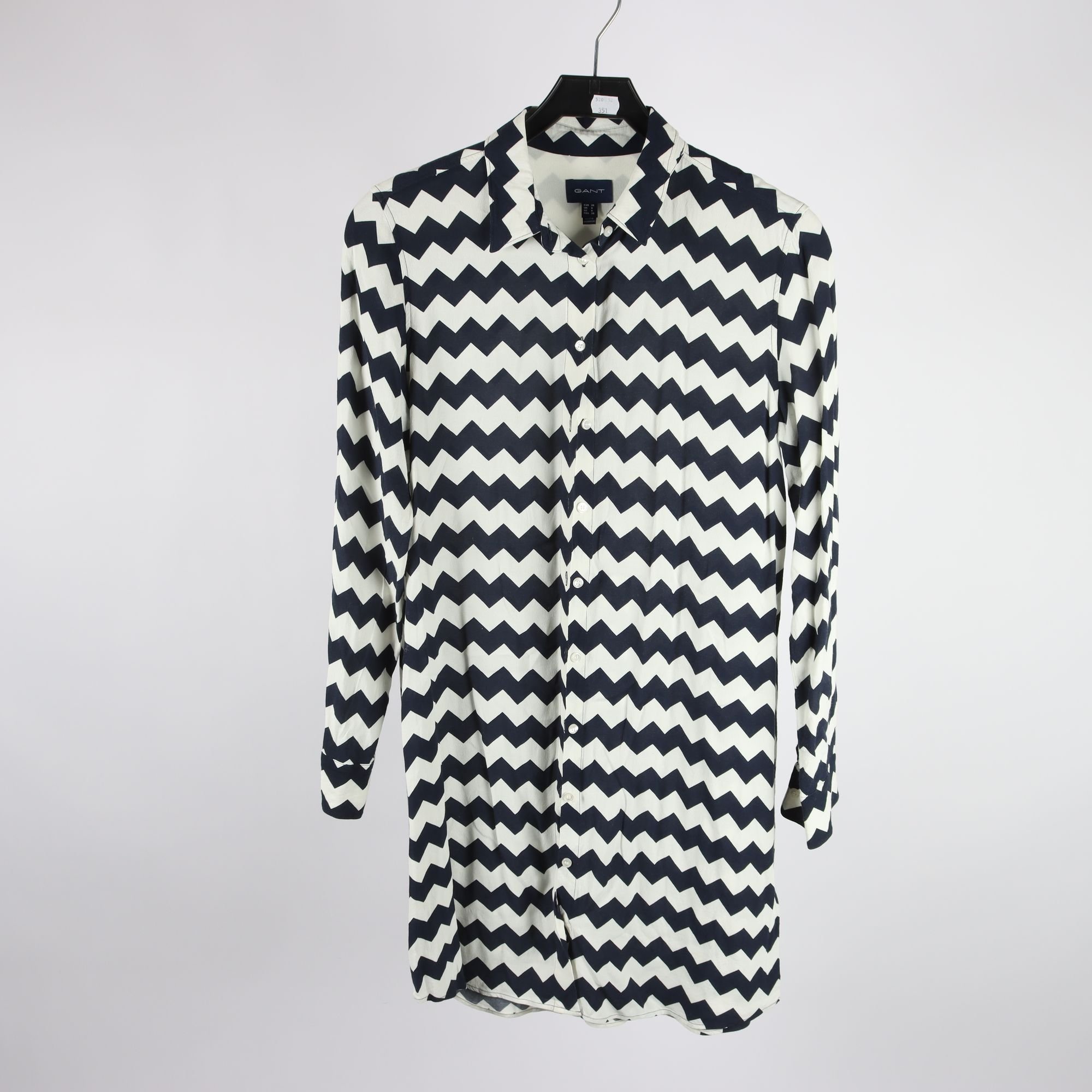 Klänning, Gant, blå, vit, slt. 36.