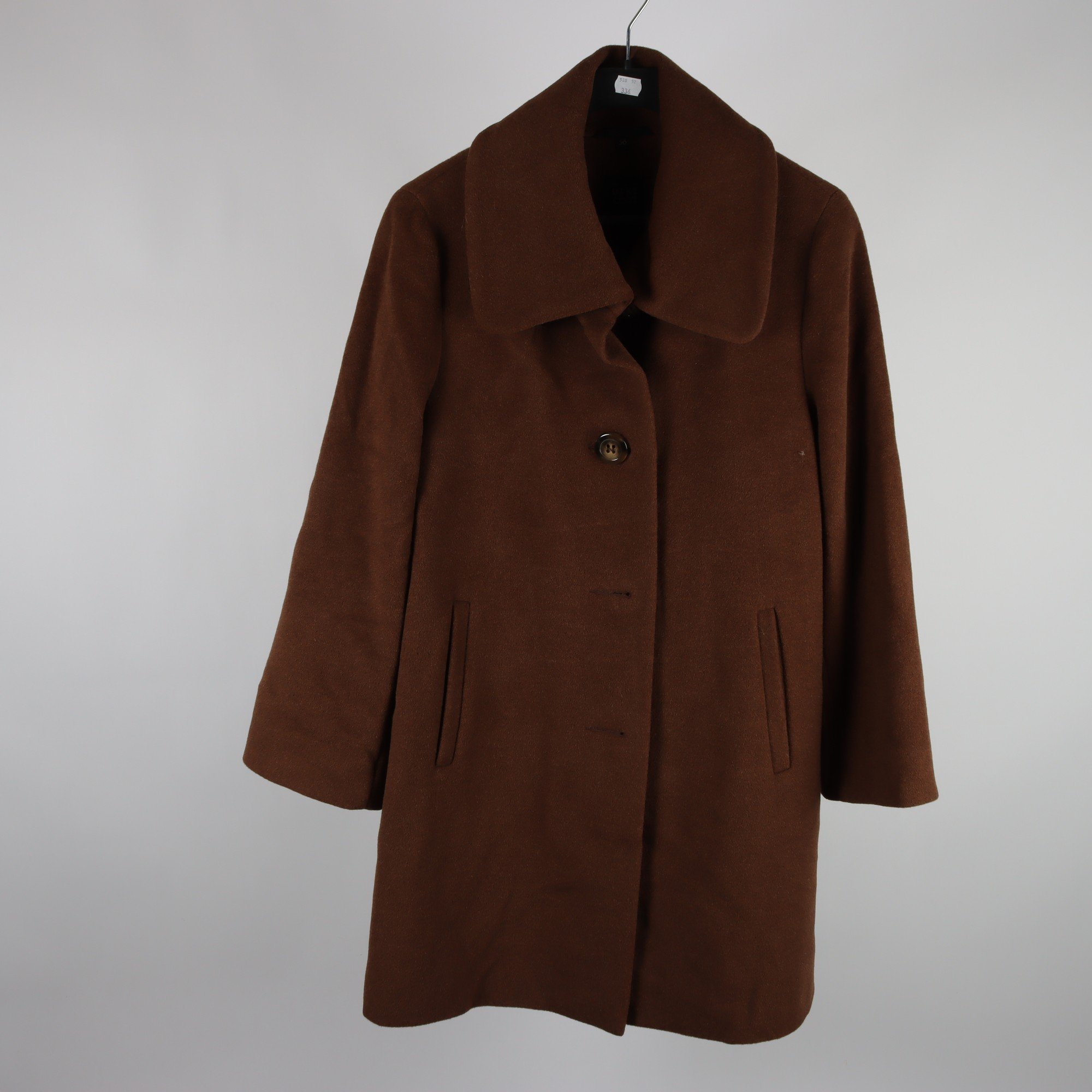 Kappa, Dixi Coat, brun, ull, angora, stl. 38.