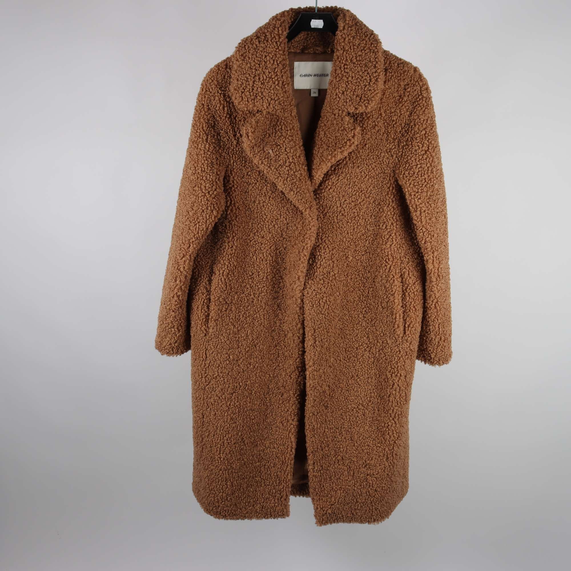 Teddykappa, Carin Wester, brun, stl. 36.