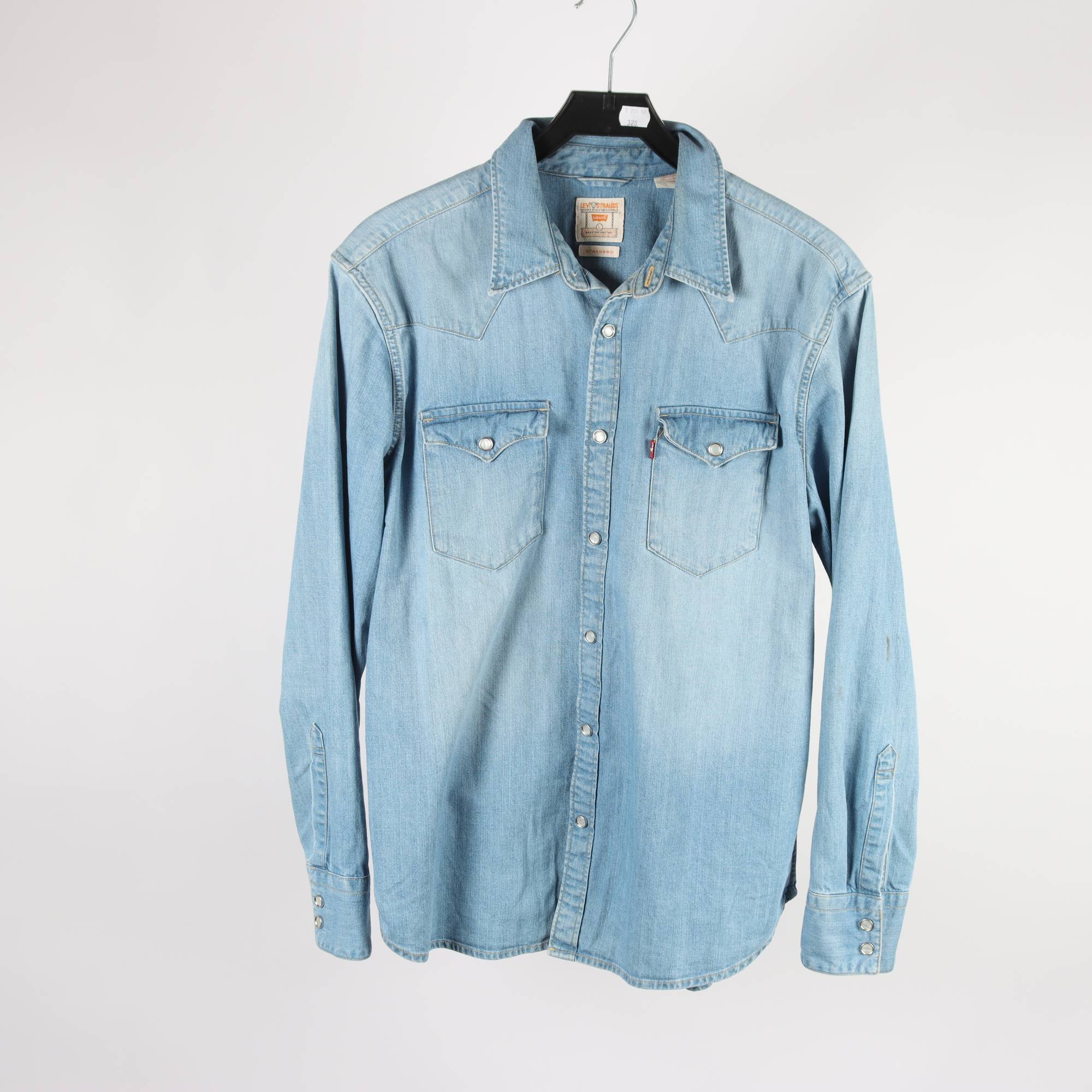 Jeansskjorta, Levis, blå, stl. L