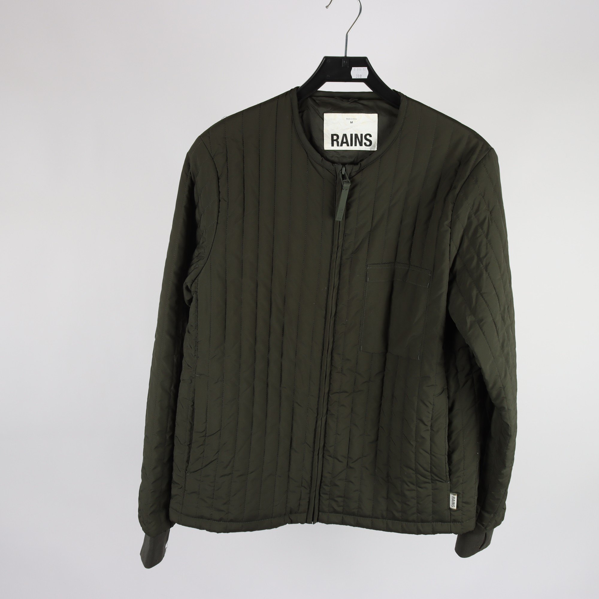 Jacka. Rains, grön, stl. M