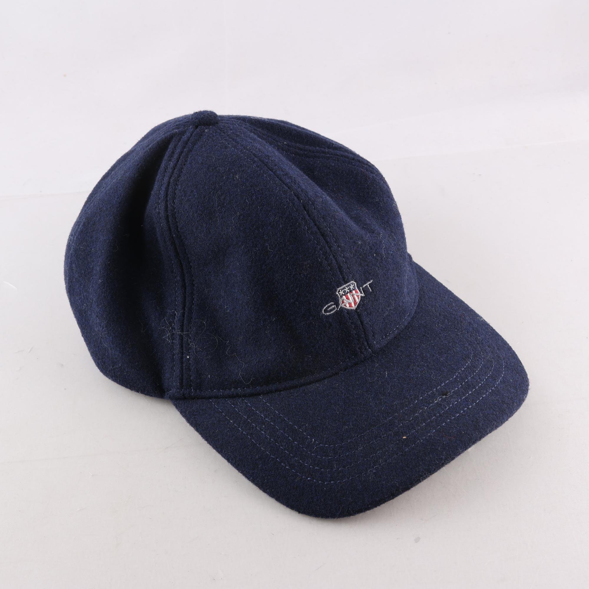 Keps, Gant, blå, ull, stl. one size.