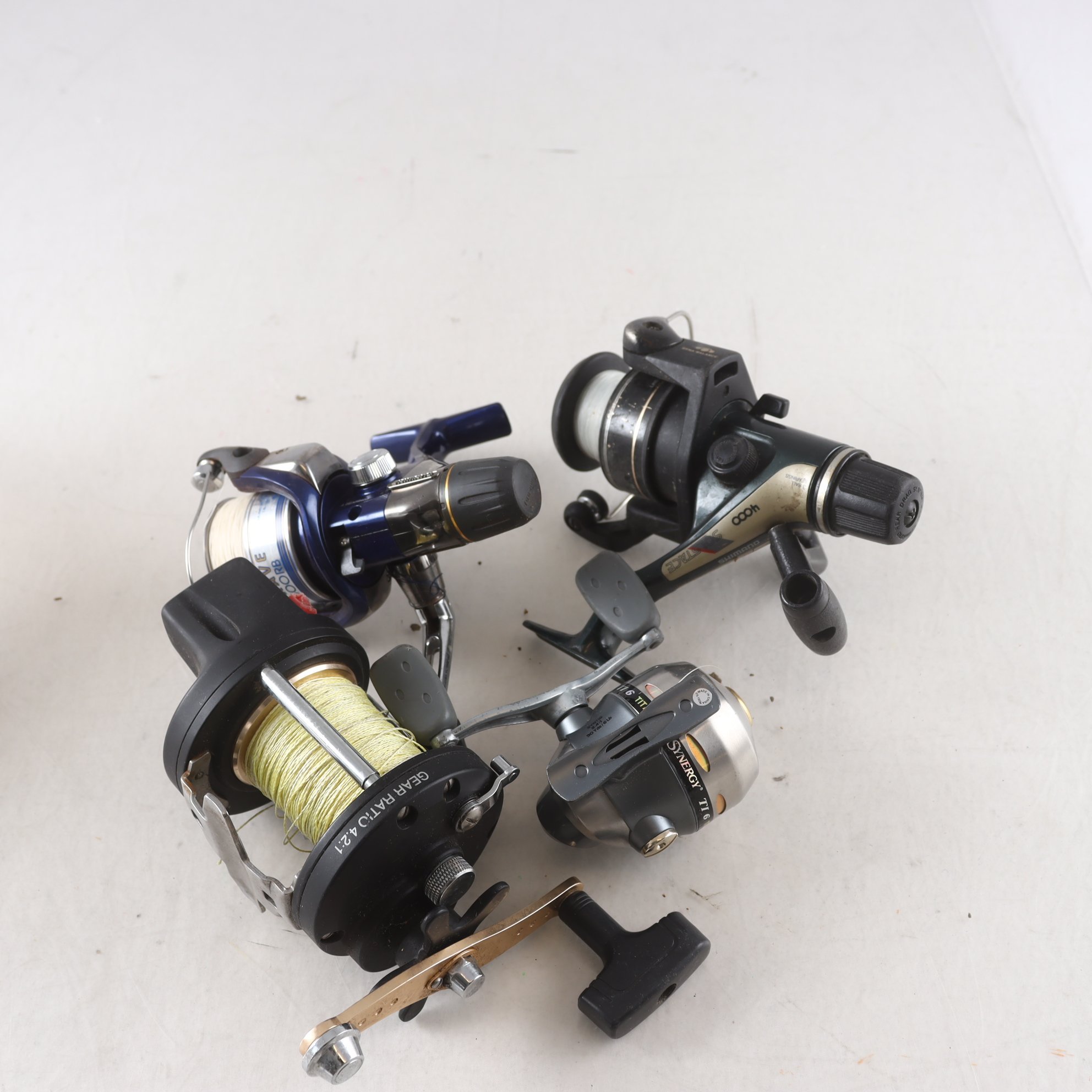 Fiskerullar, Shimano mfl,4st blandade märken.