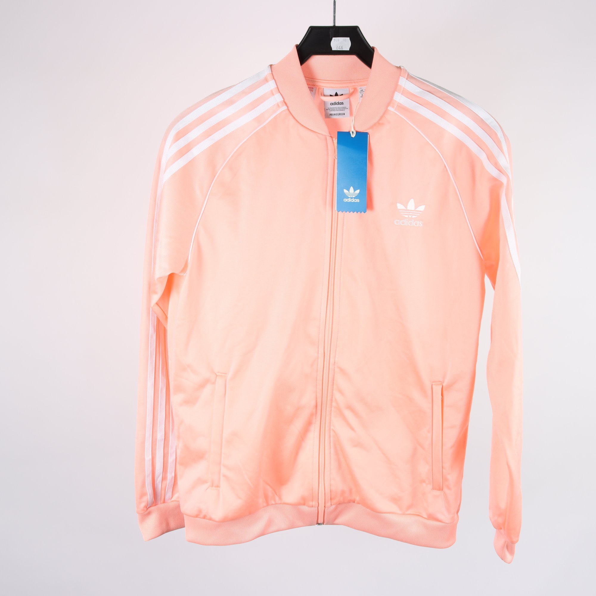 Träningsjacka, Adidas, aprikos, stl. 170.