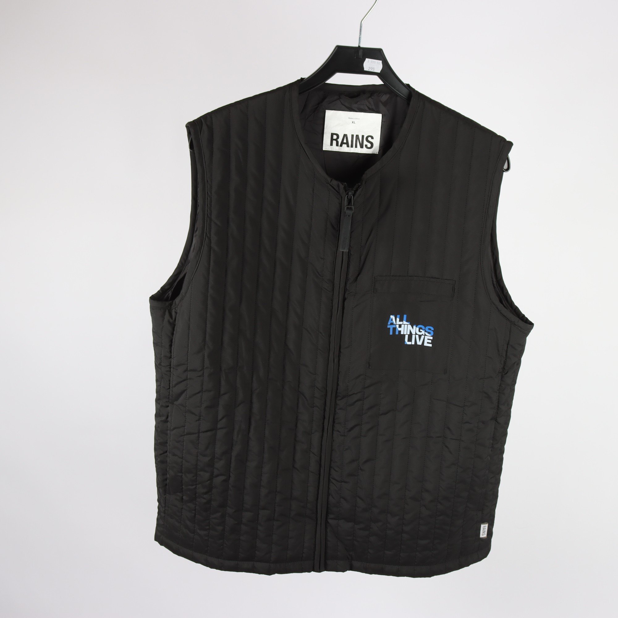 Väst, Rains, svart, stl. XL