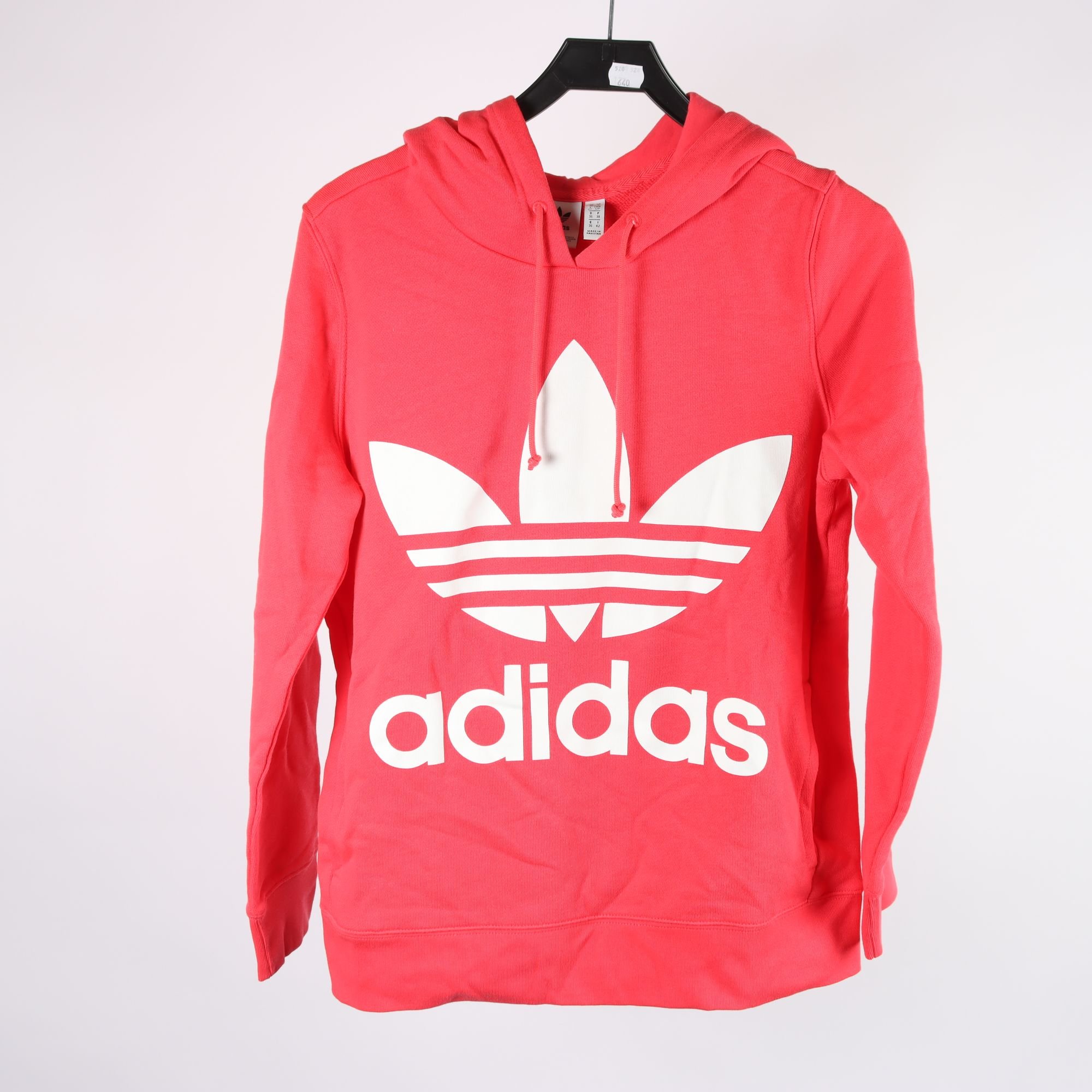 Hoodie, Adidas, ljusröd, stll 36.