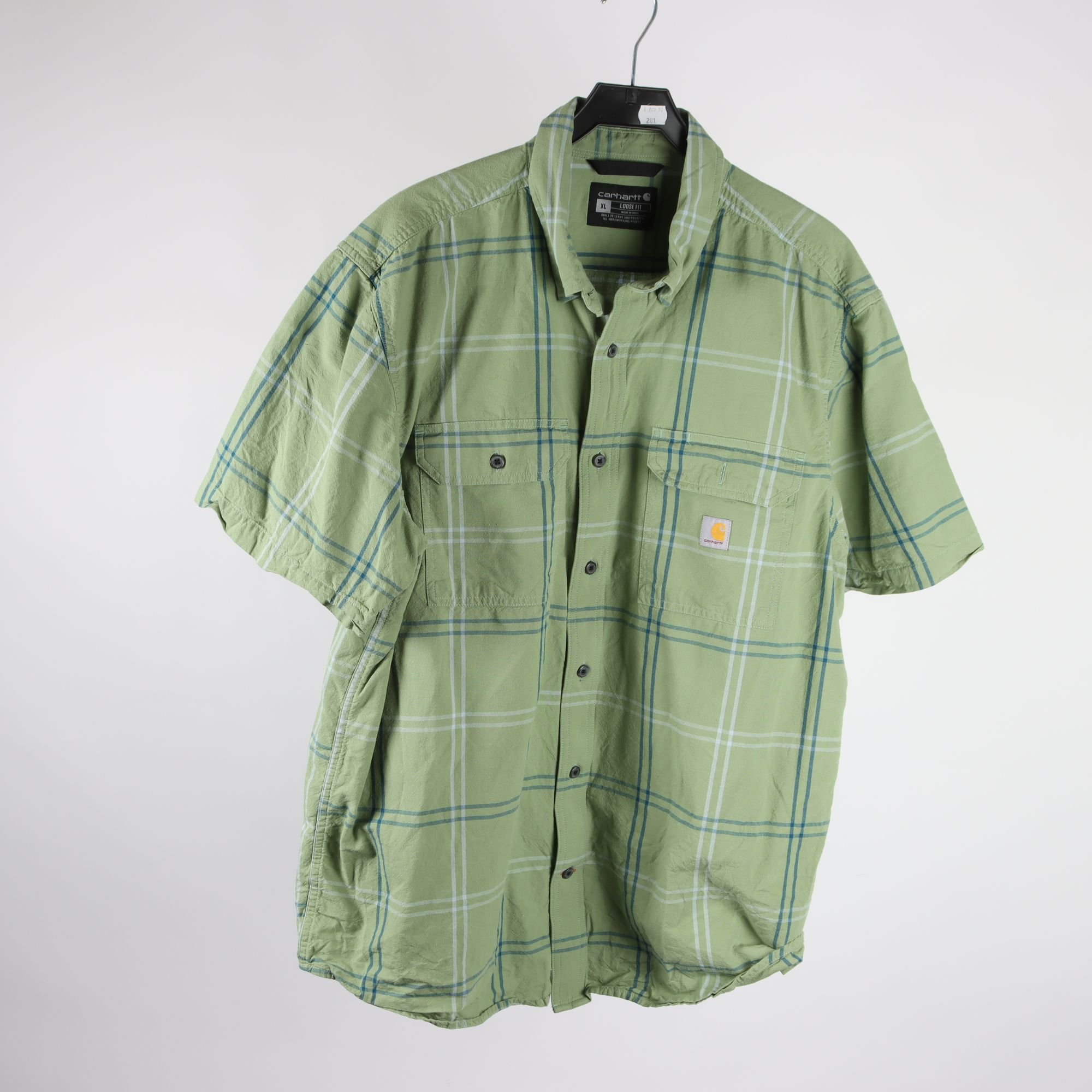 Skjorta 2-pack, Carhartt, grön, blå, stl. L