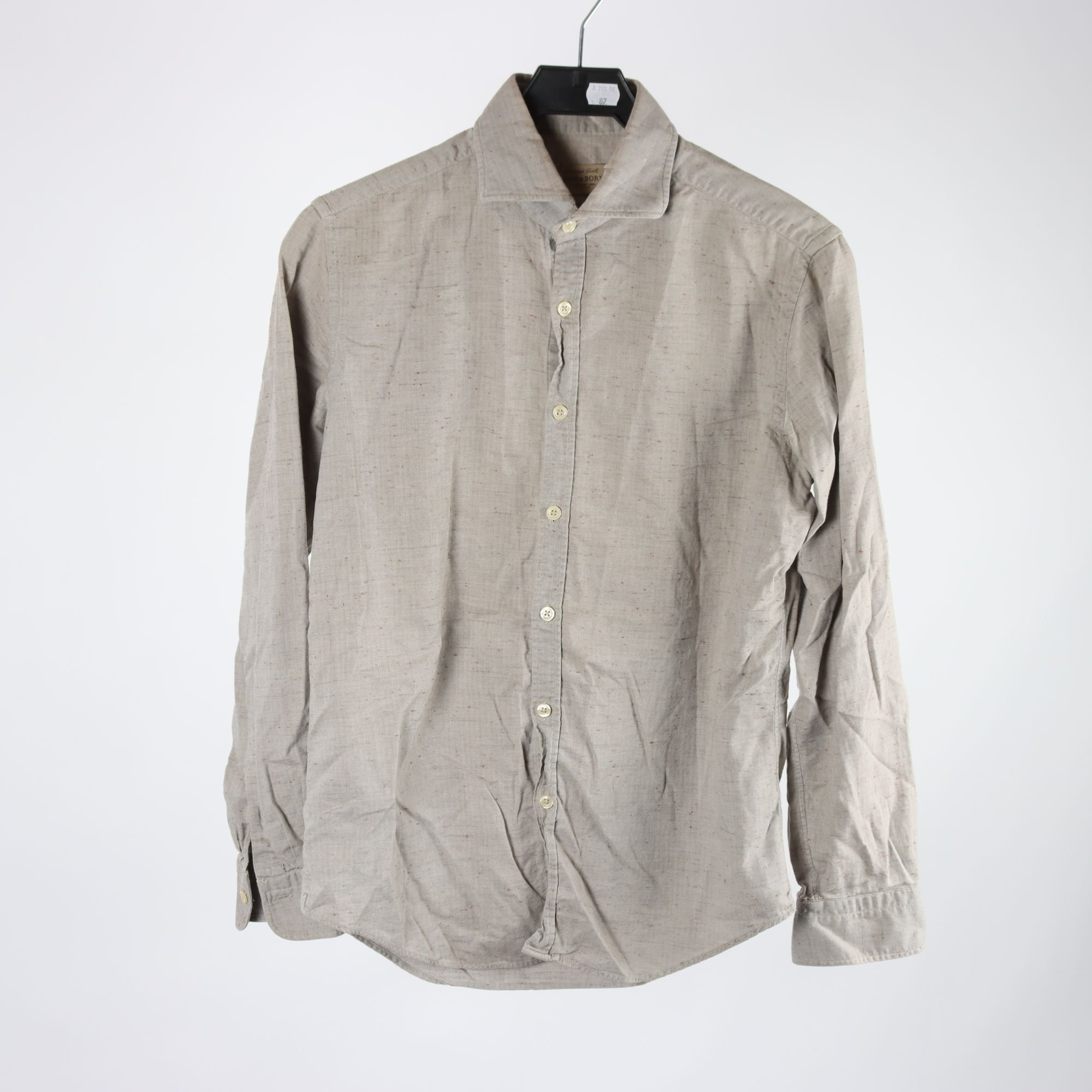 Skjorta, Rose & Born, gråbeige, stl. 39 15½ (M)