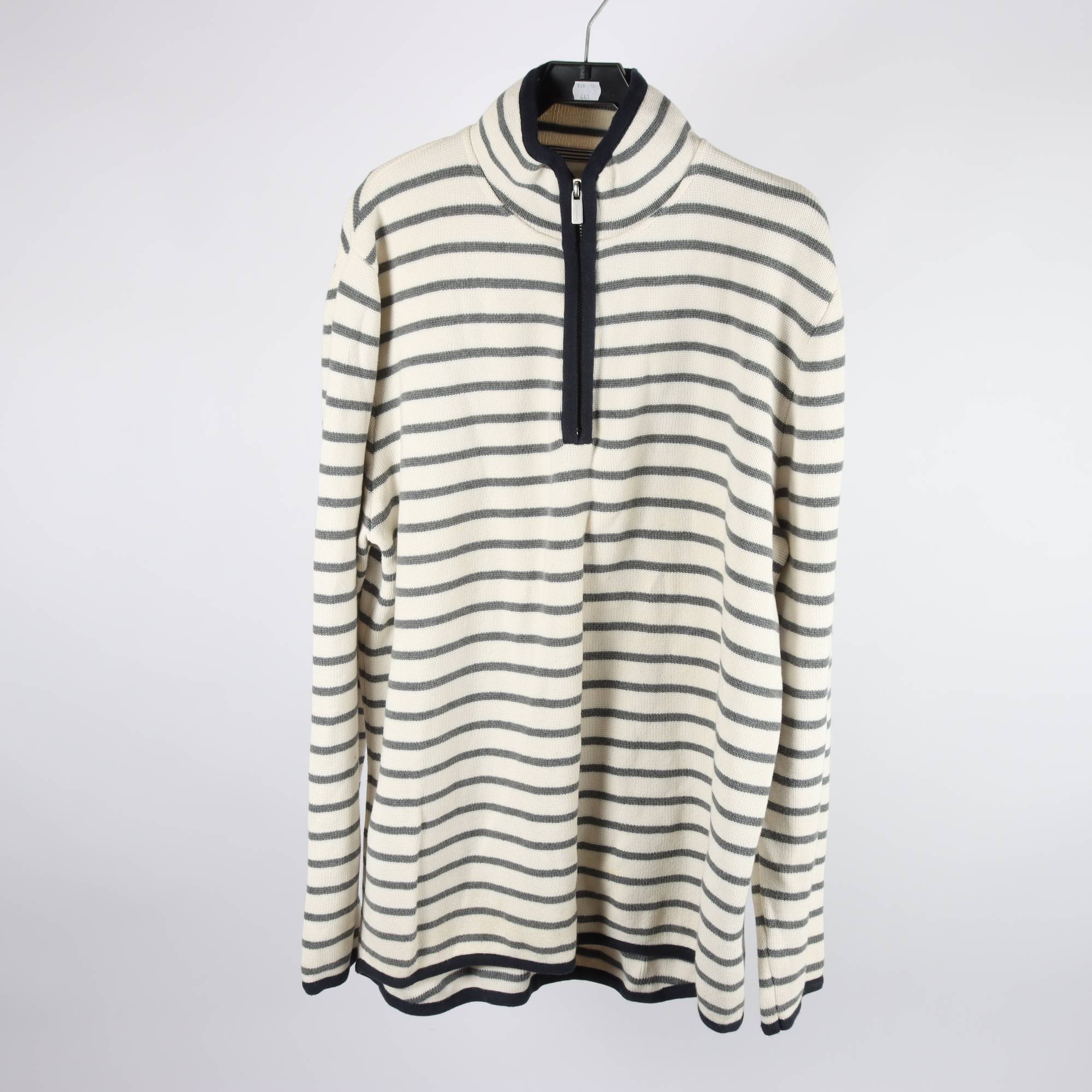 Tröja, Boomerang, randig, grå, offwhite, stl. XXXL.