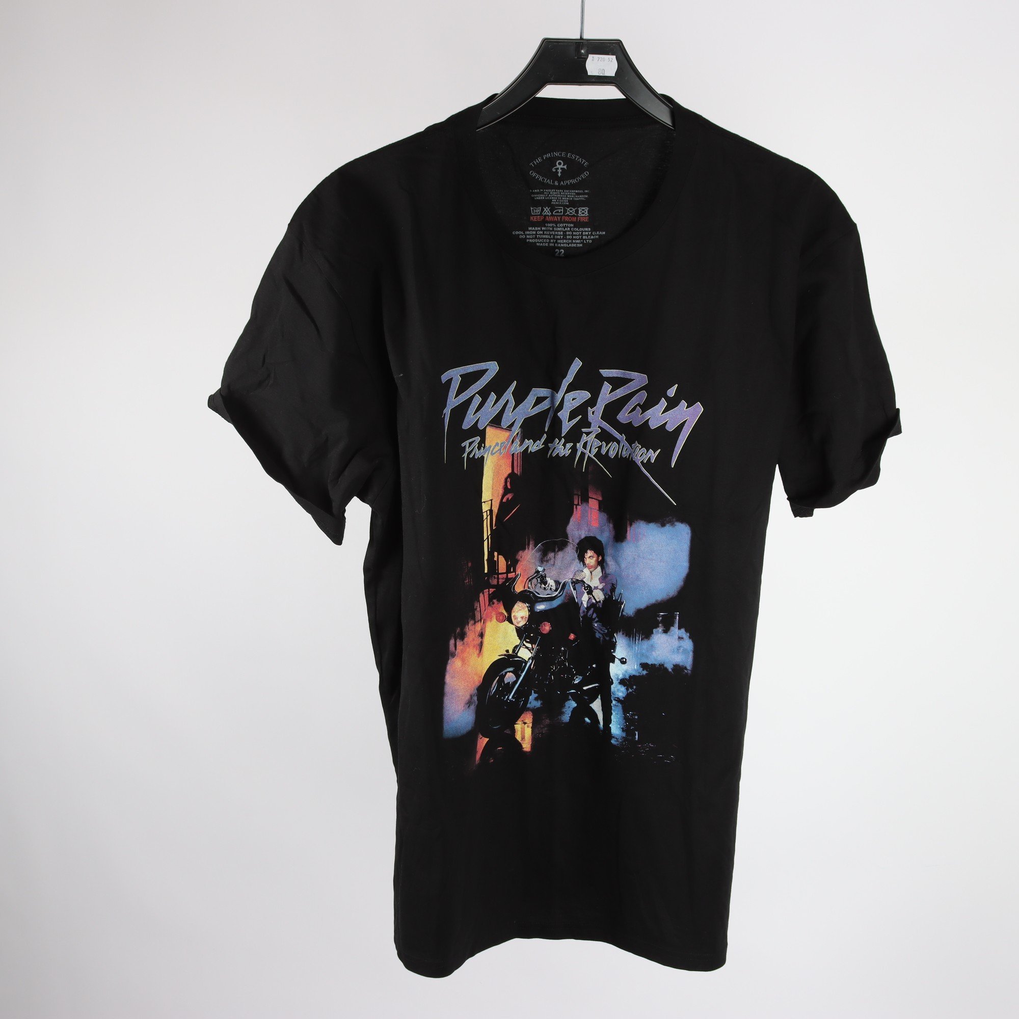 T-shirt, Prince, Purple Rain, svart, stl ca. L/XL