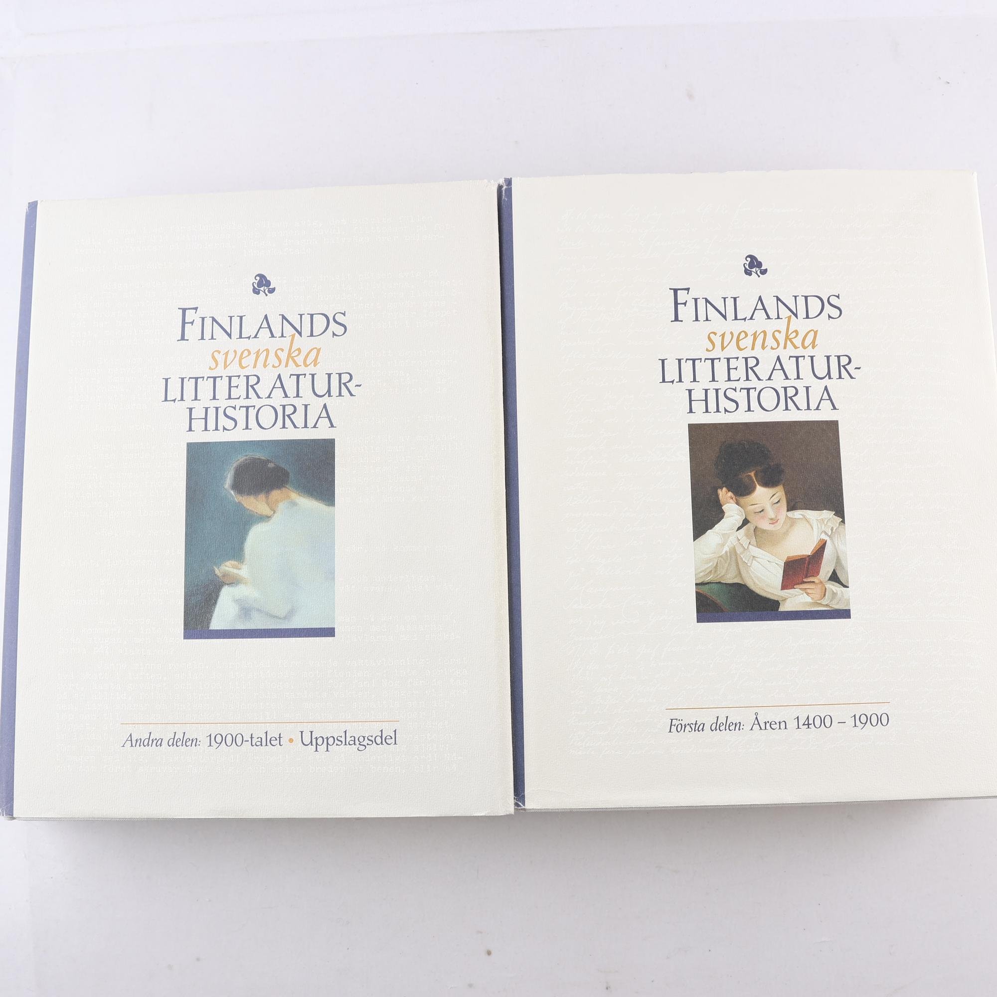 Finlands svenska litteraturhistoria, del 1-2. Samfraktas ej.