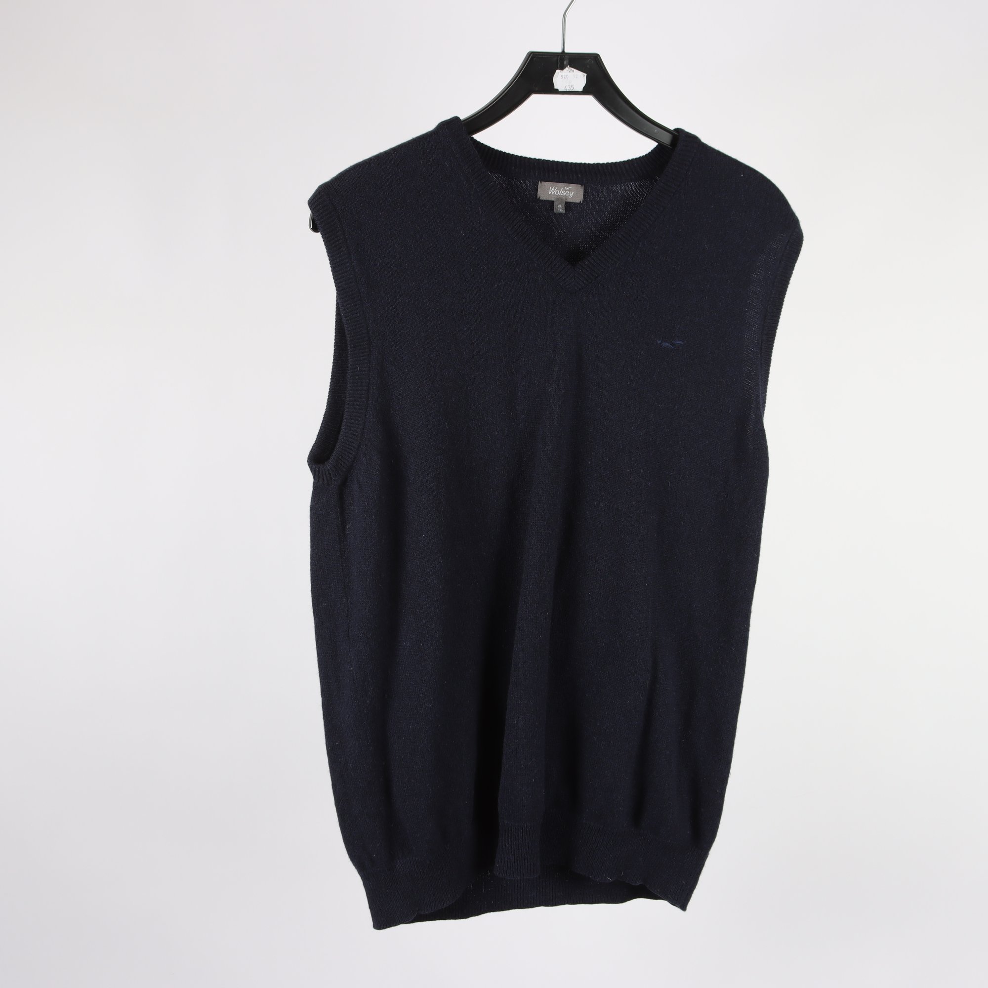 Väst, Wolsey, blå, ull, stl. XL.