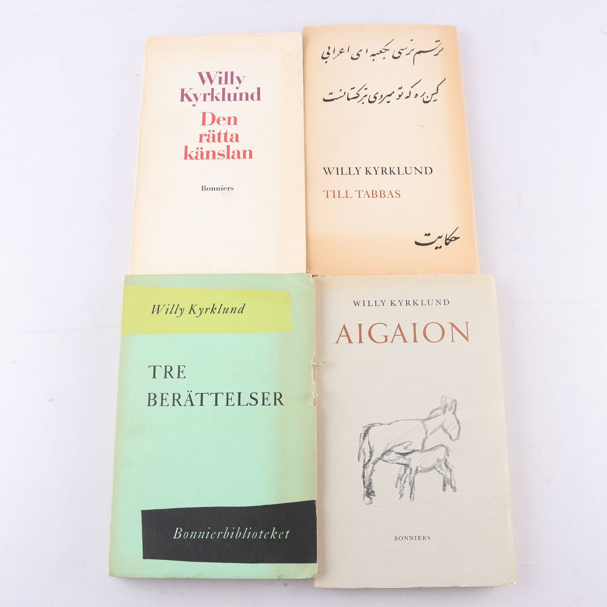 Willy Kyrklund, bokpaket med 4 volymer, förstaupplagor