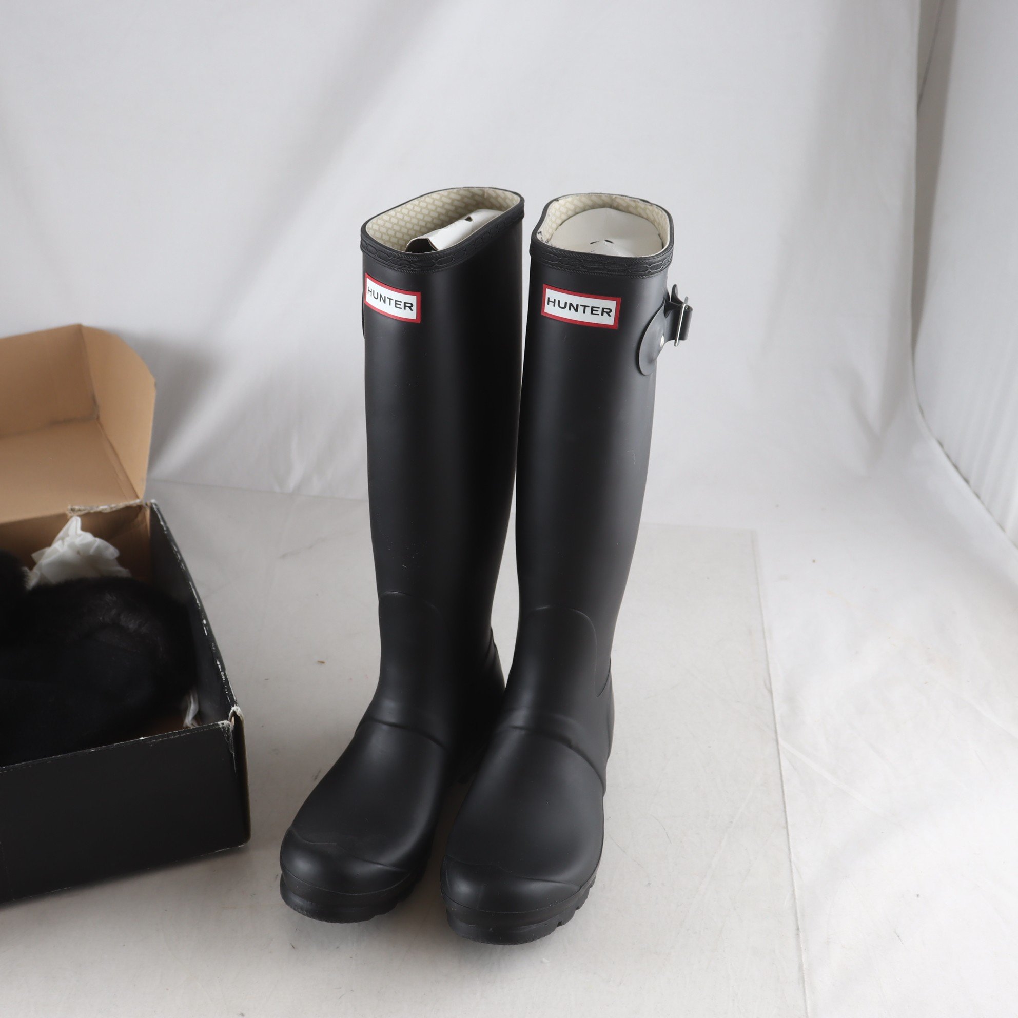 Stövlar, Hunter, stl 38, svart. Samfraktas ej.