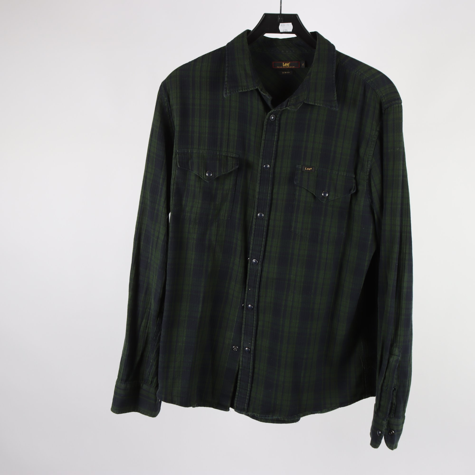 Skjorta, Lee, grön, blå, stl. XL.