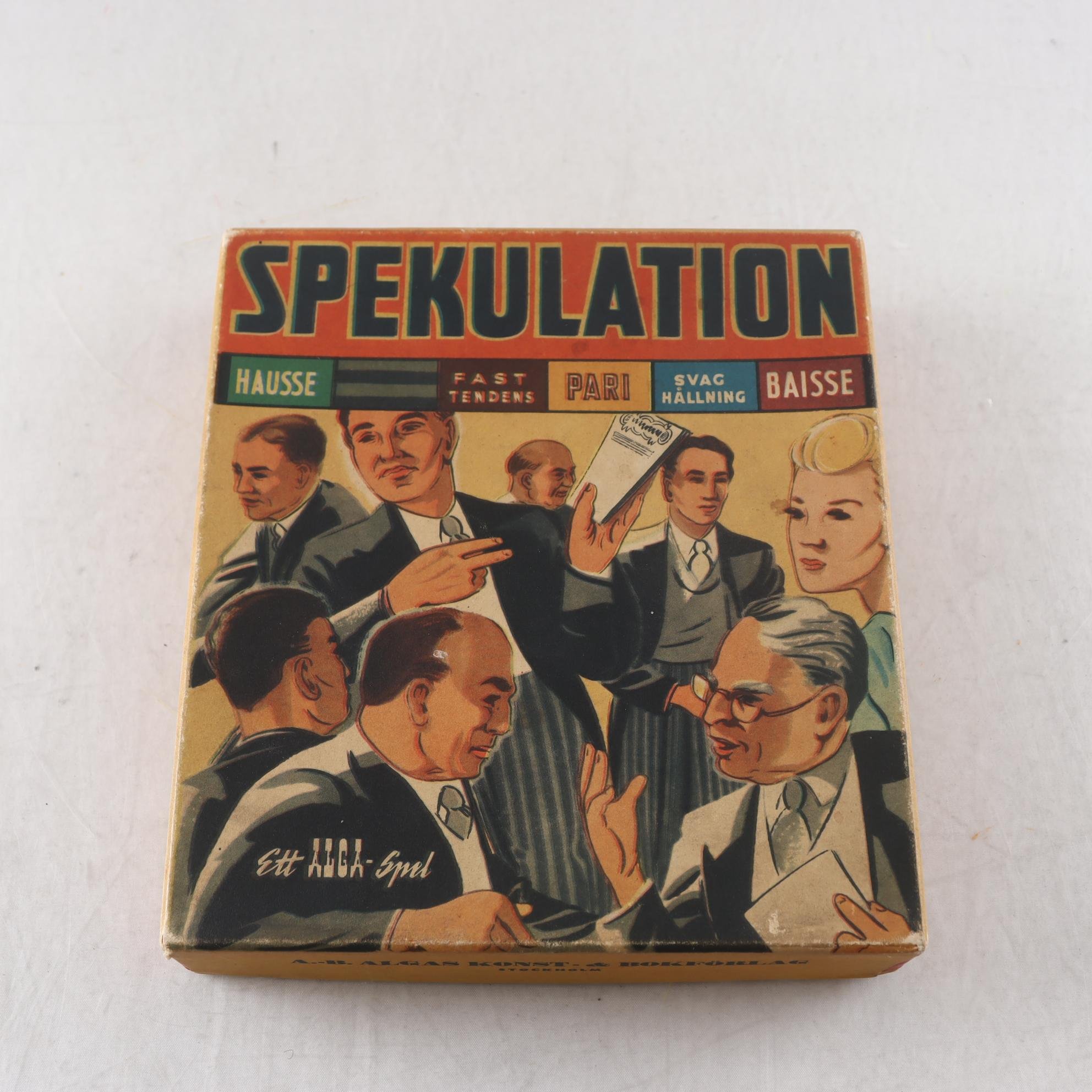 Spel, Spekulation, Alga stockholm