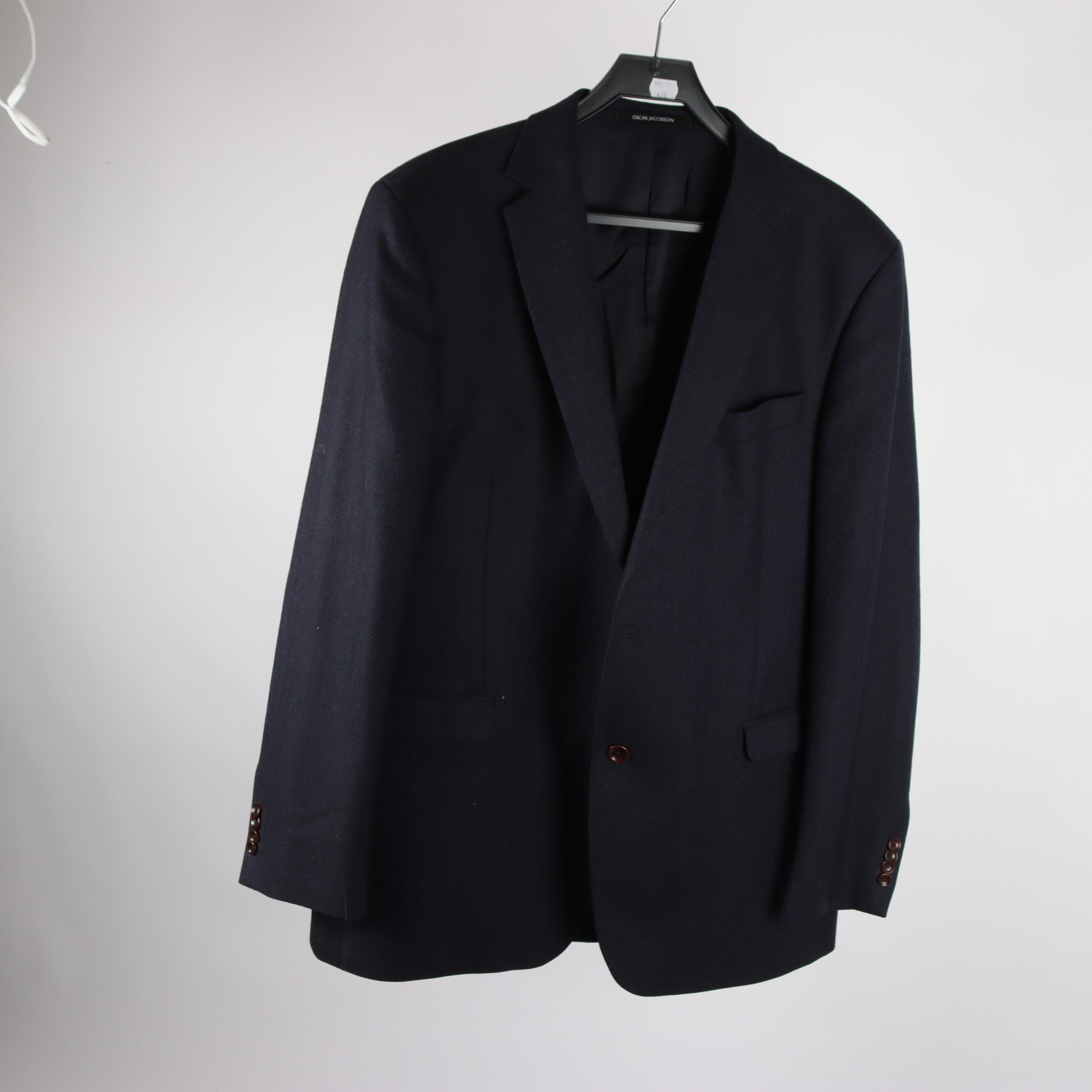 Kavaj, Oscar Jacobson, blå, ull, stl. 56.