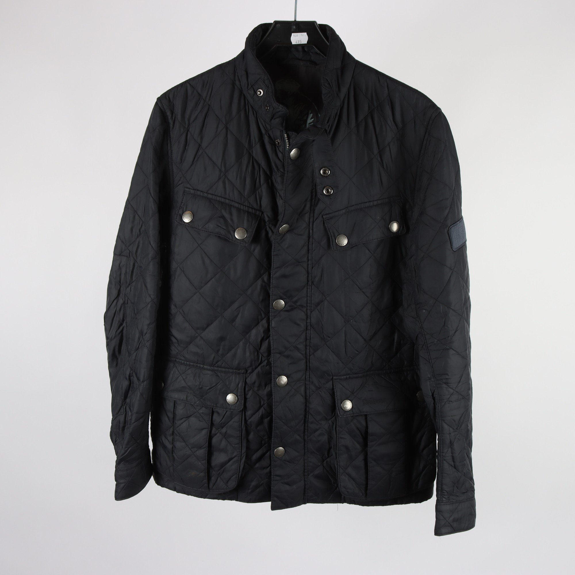 Jacka, Barbour, blå, quiltad, stl. M.