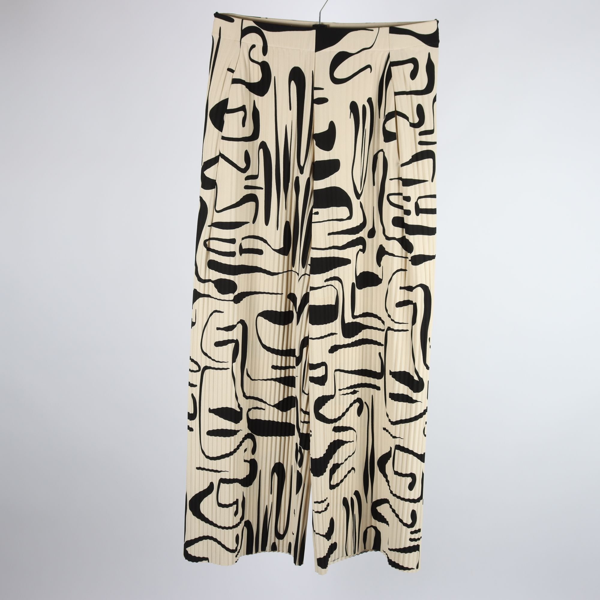 Byxor, COS, beige, svart, stl. S.