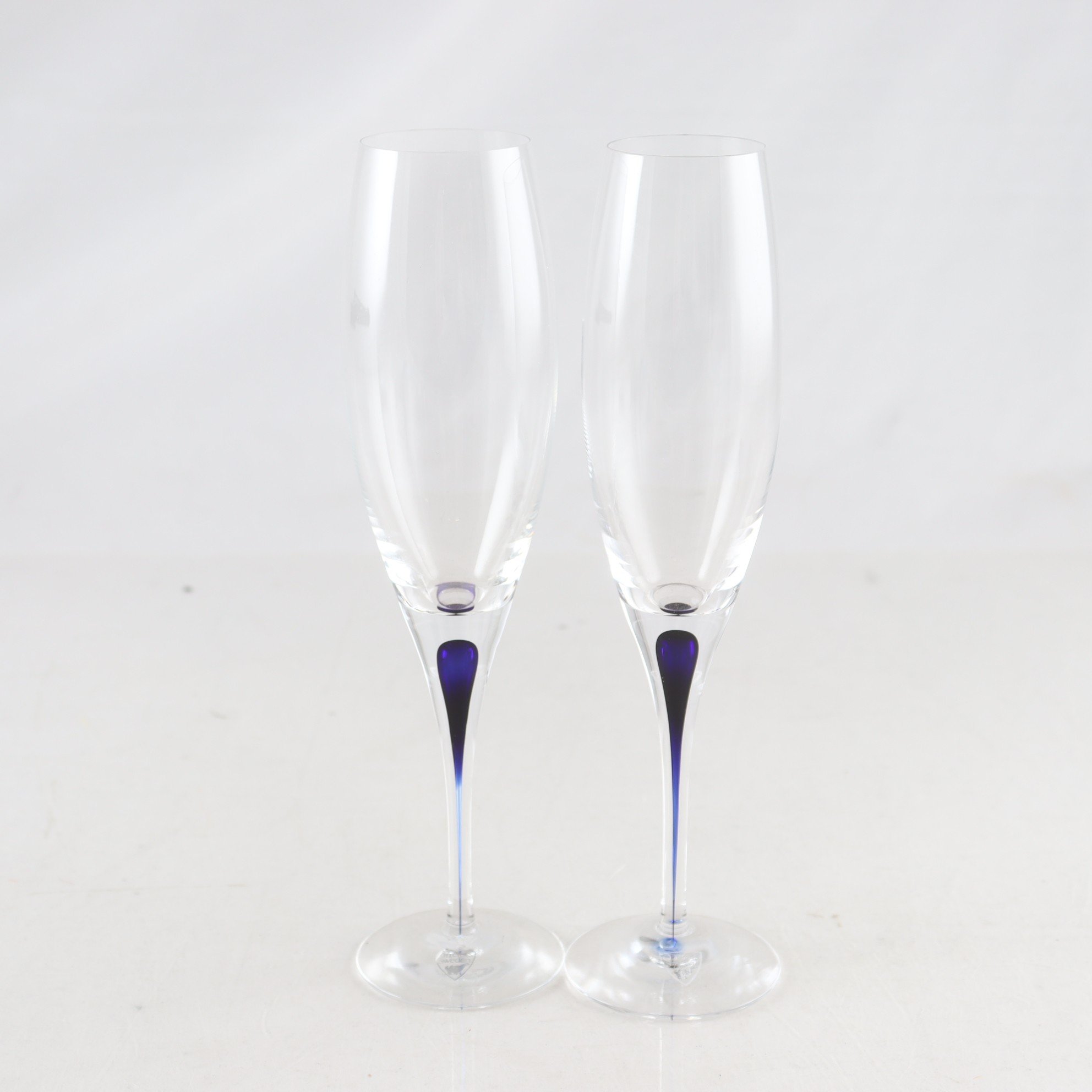 Champagneglas, Intermezzo, Erika Lagerbielke, Orrefors, 2 st. Samfraktas ej.