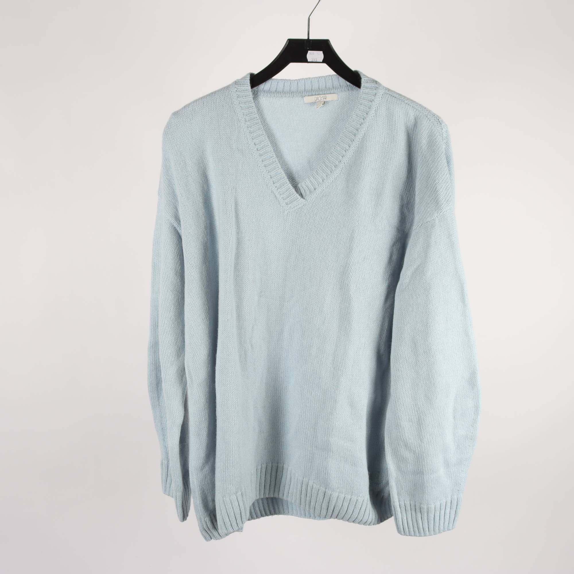 Tröja, Dagmar, ljusblå, alpaca, stl. L.