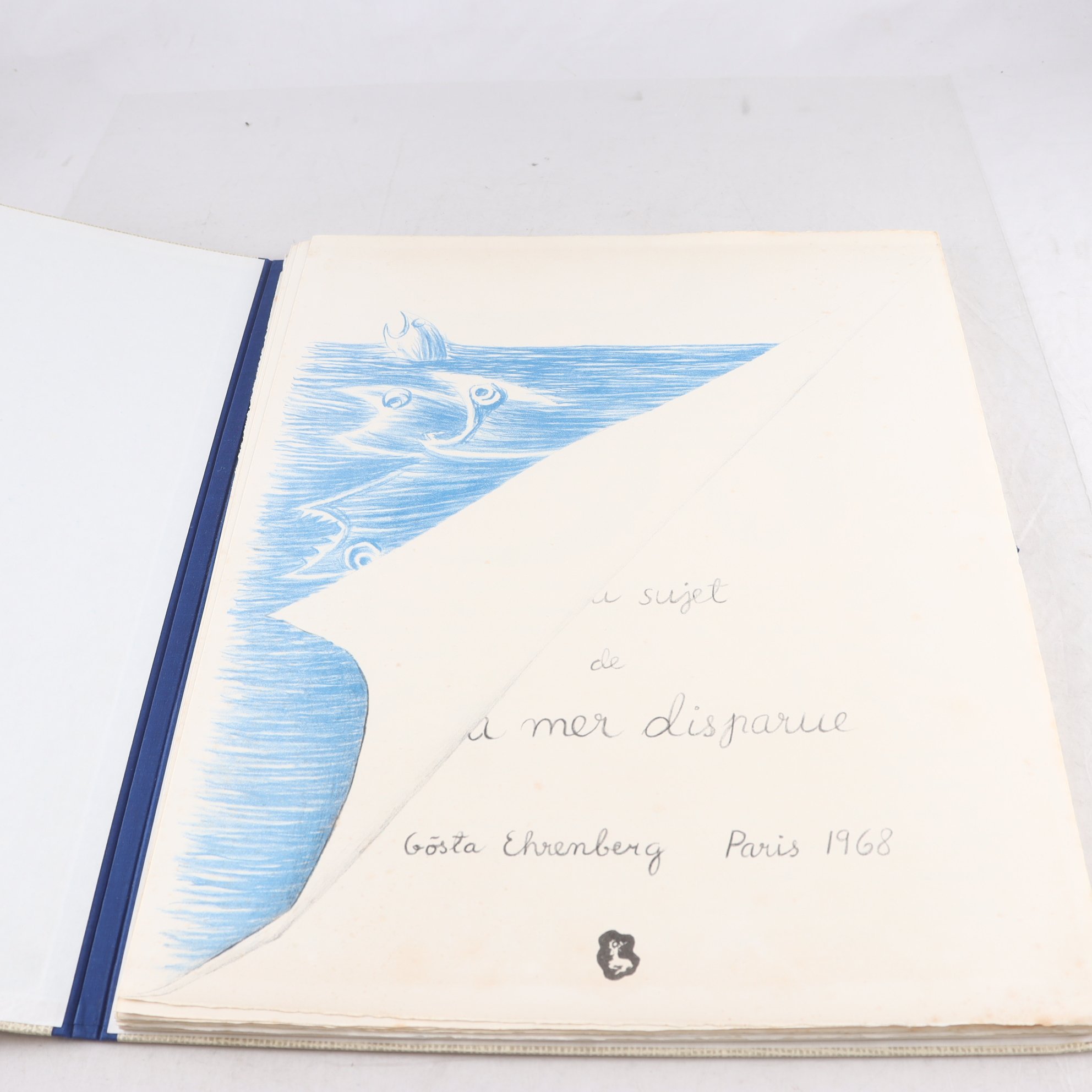 Färglitografier i mapp. Gösta Ehrenberg, (1923-2019) Samfraktas ej.