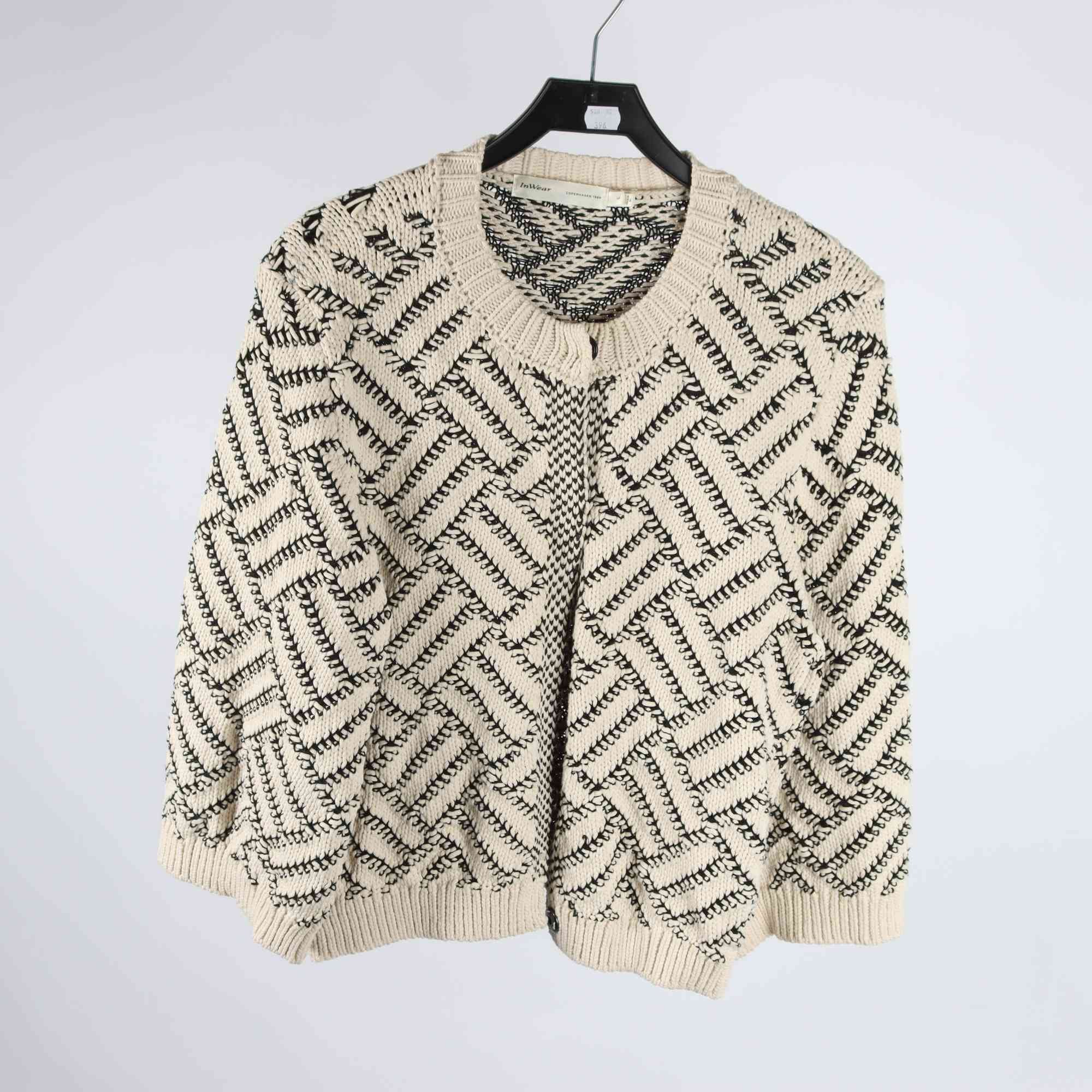 Kofta, InWear, svart, vit, stl. L.