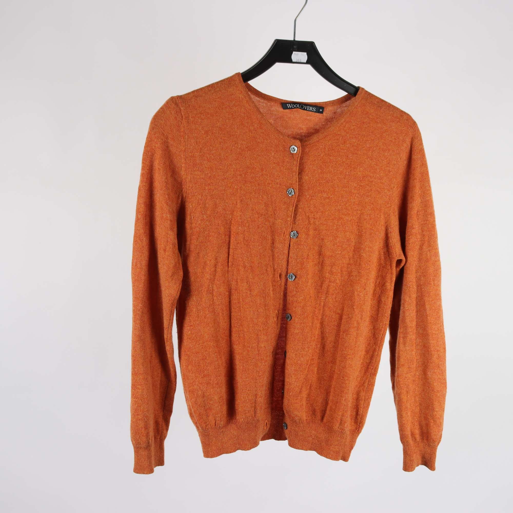 Kofta, Woolovers, orange, ull, cashmere, stl. M.